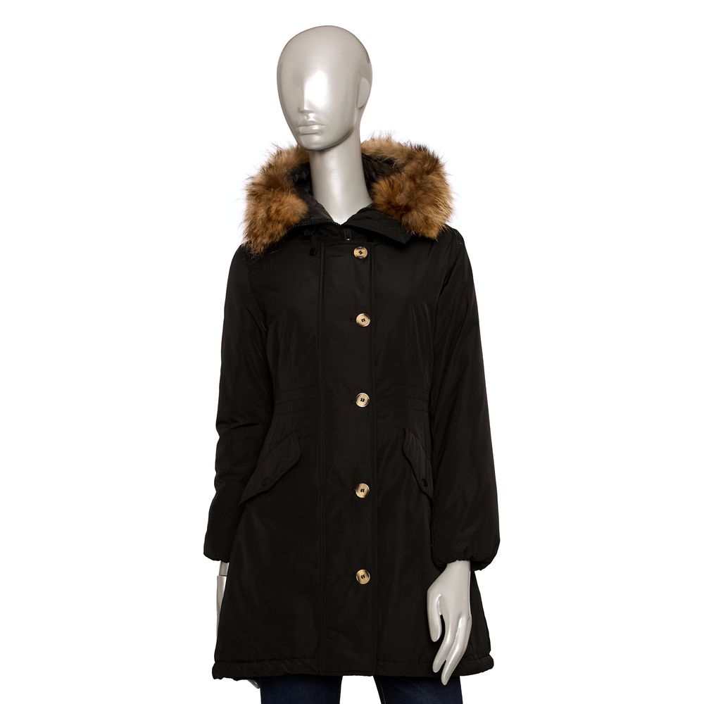 Baldinini Trend Black Polyester Women Jacket | Regal Royce