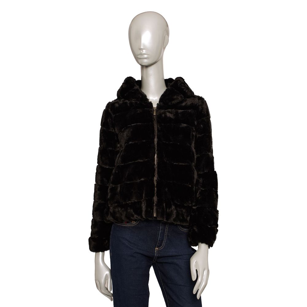Baldinini Trend Black Polyester Jackets & Coat | Regal Royce