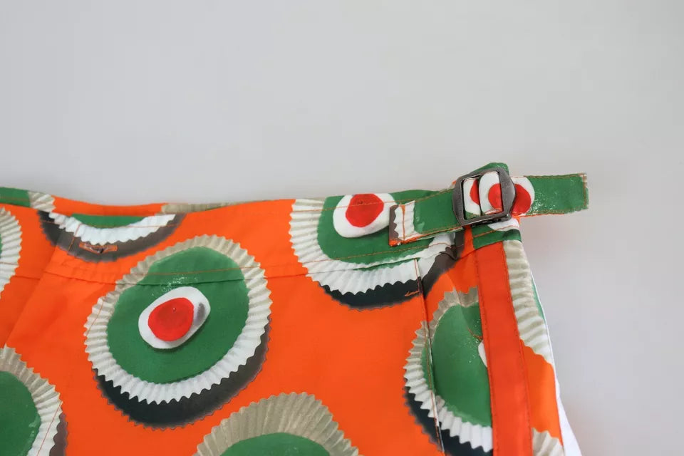Dolce & Gabbana Orange Cupcake Beachwear Shorts Swimwear | Regal Royce