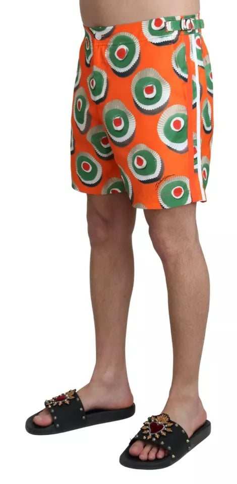 Dolce & Gabbana Orange Cupcake Beachwear Shorts Swimwear | Regal Royce