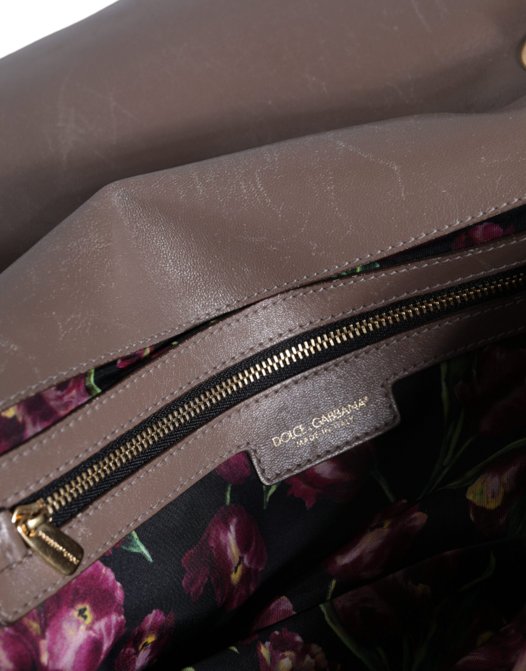 Dolce & Gabbana Brown Quilted Leather Shoulder Purse Satchel Bag | Regal Royce