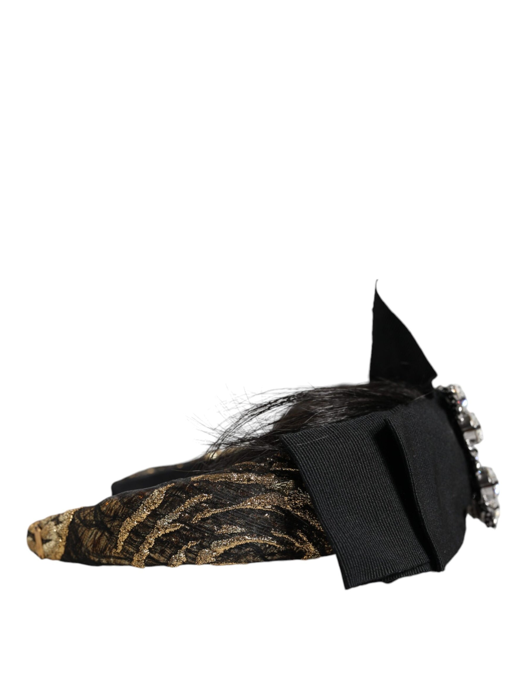 Dolce & Gabbana Black Hair Parrucchiera Crystal Headband Diadem | Regal Royce