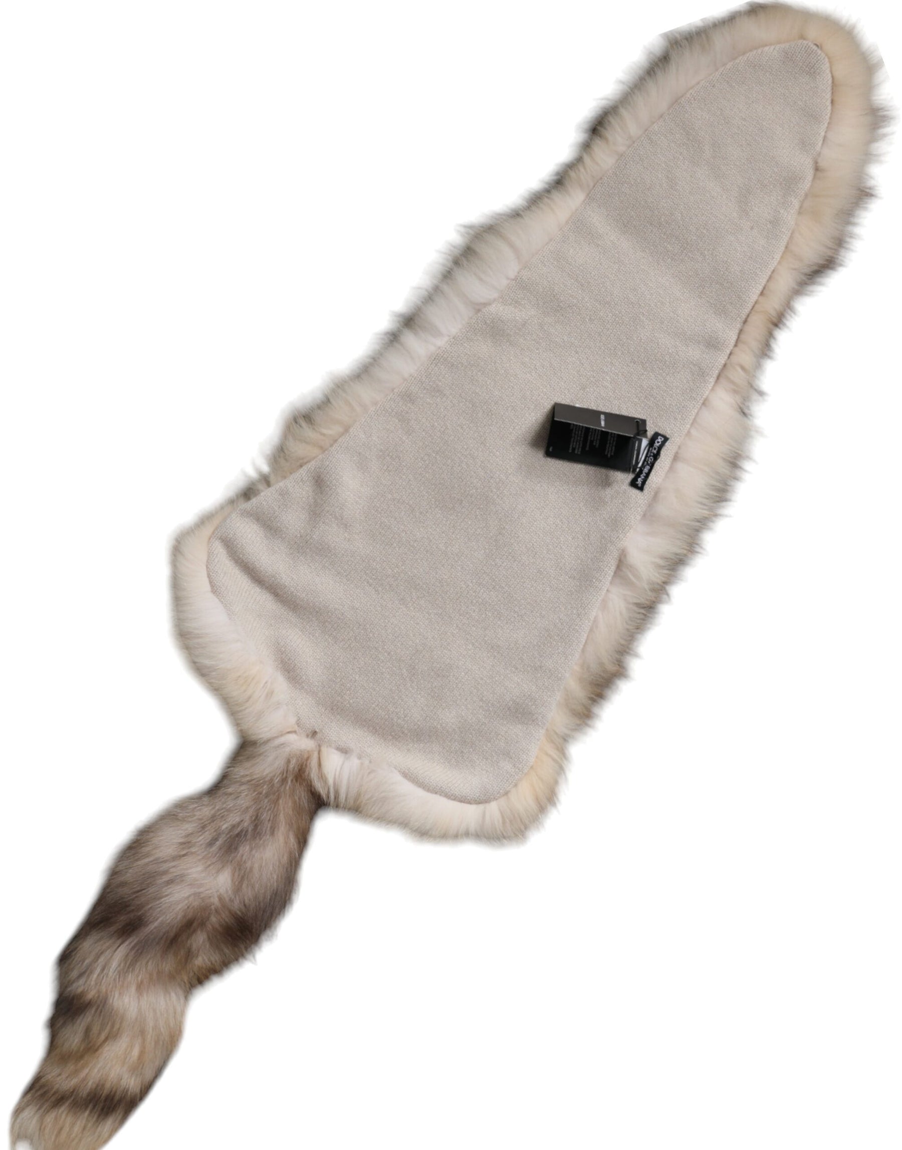 Dolce & Gabbana Brown Frost Fox Fur Neck Warmer Winter Scarf | Regal Royce