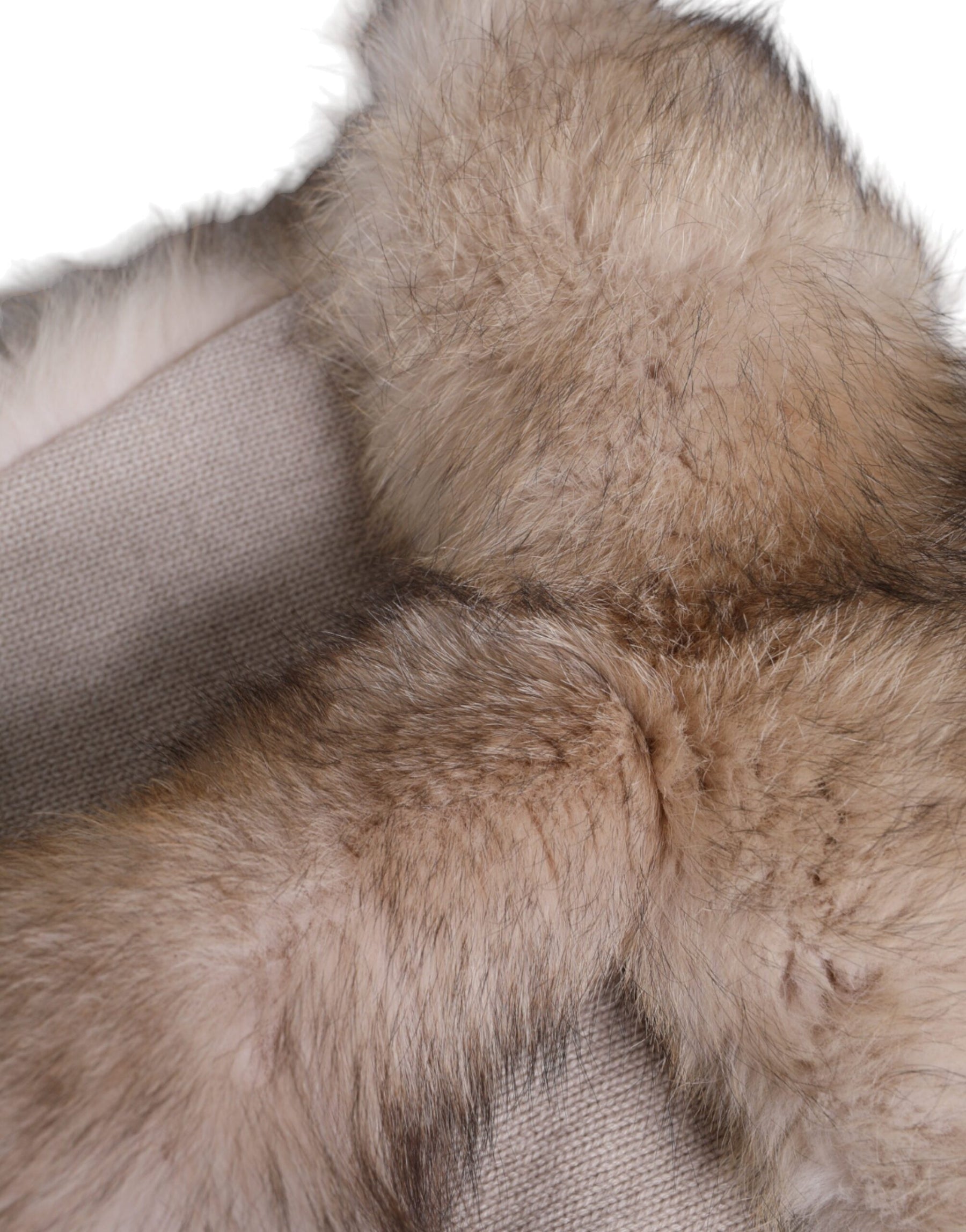 Dolce & Gabbana Brown Frost Fox Fur Neck Warmer Winter Scarf | Regal Royce