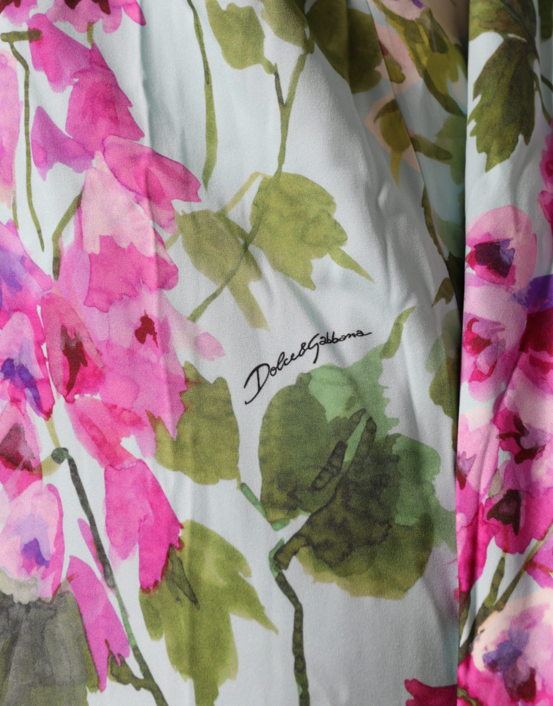 Dolce & Gabbana Multicolor Floral Silk Stretch Wrap Dress | Regal Royce