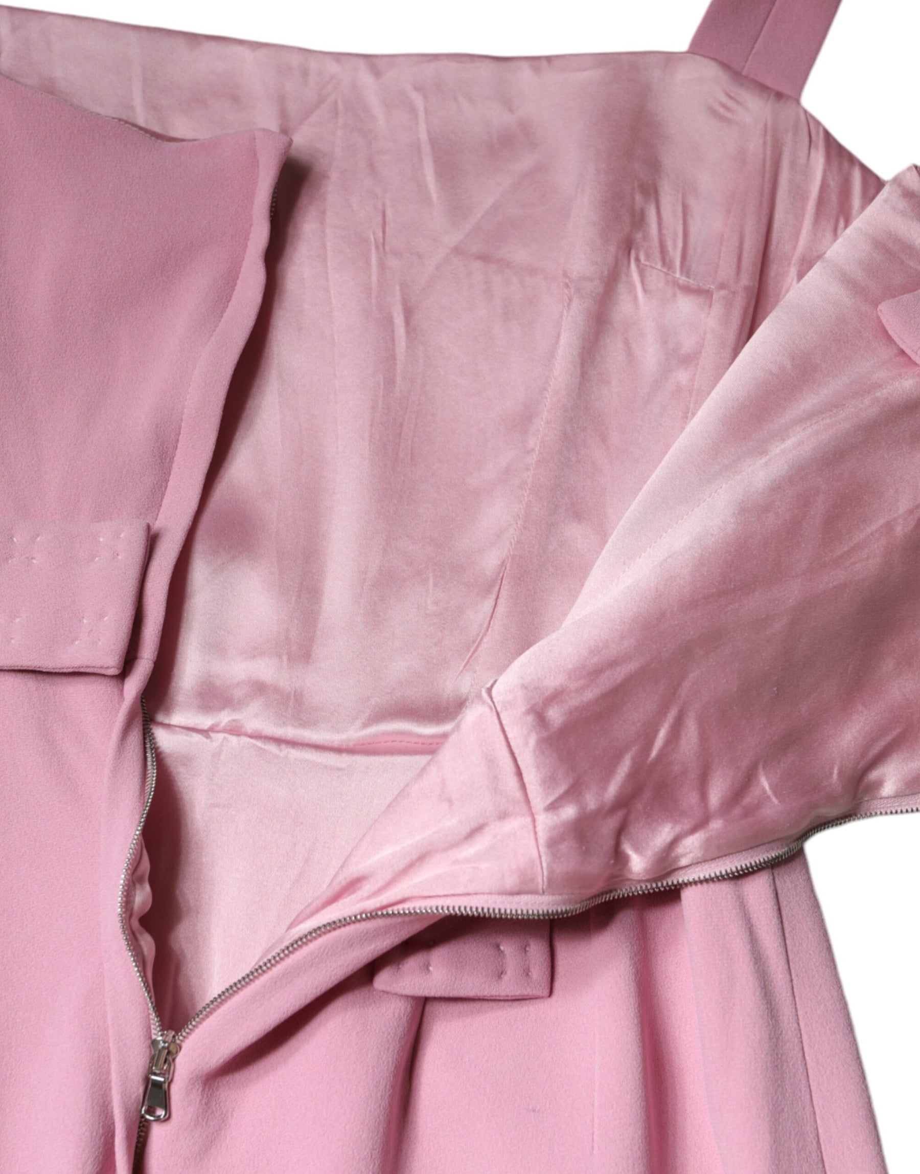 Dolce & Gabbana Pink A-line Flare Viscose Sleeveless Dress | Regal Royce