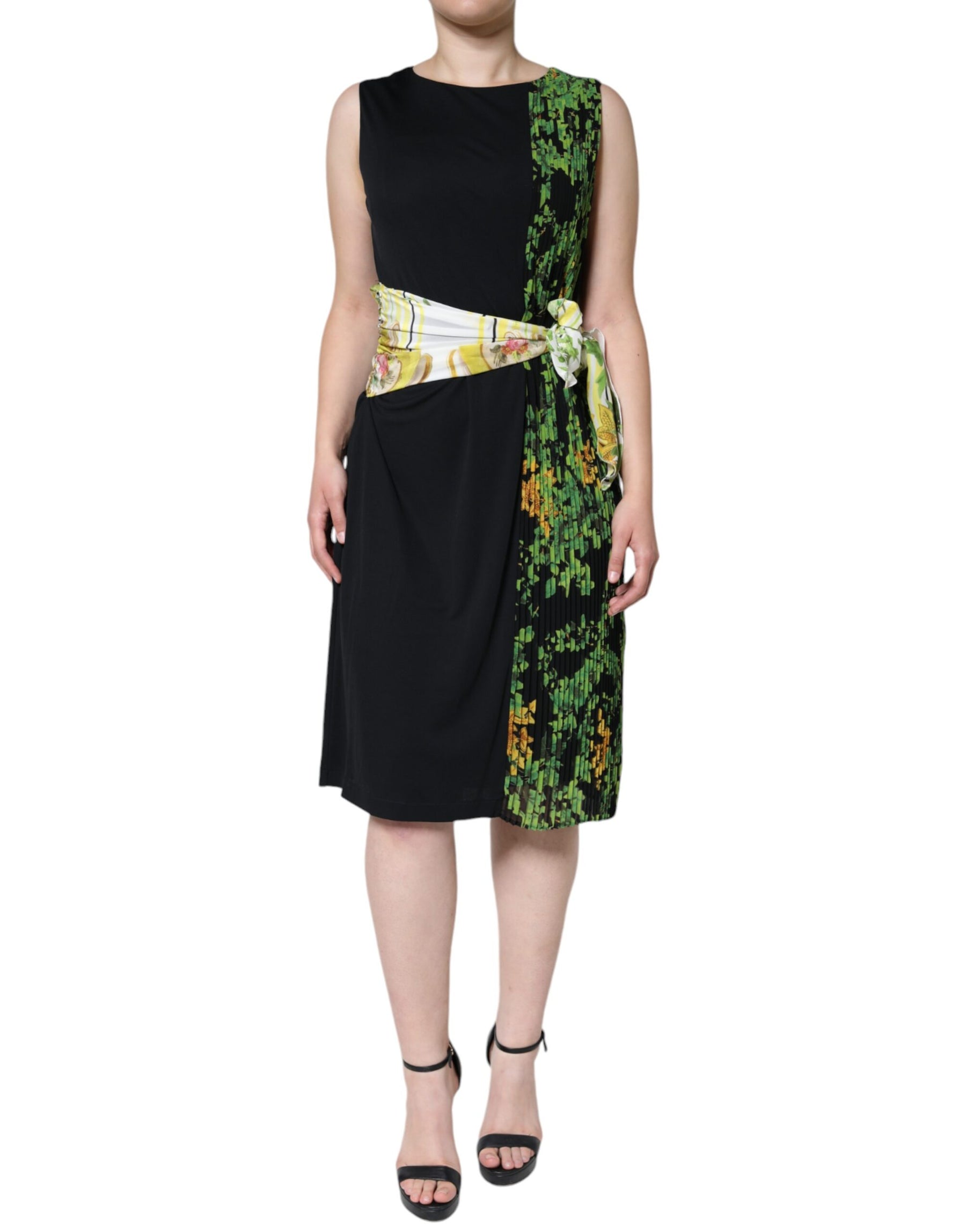 Roberto Cavalli Multicolor Floral Sheath Knee Length Dress | Regal Royce