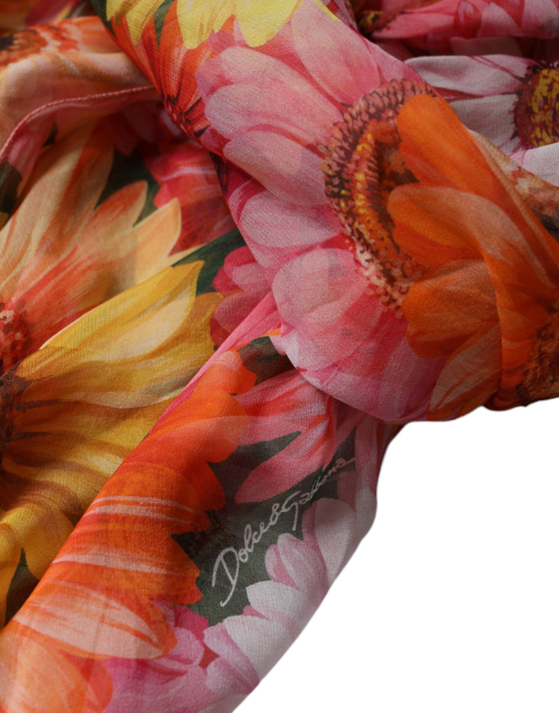 Dolce & Gabbana Multicolor Floral Sleeveless V-neck Midi Dress | Regal Royce