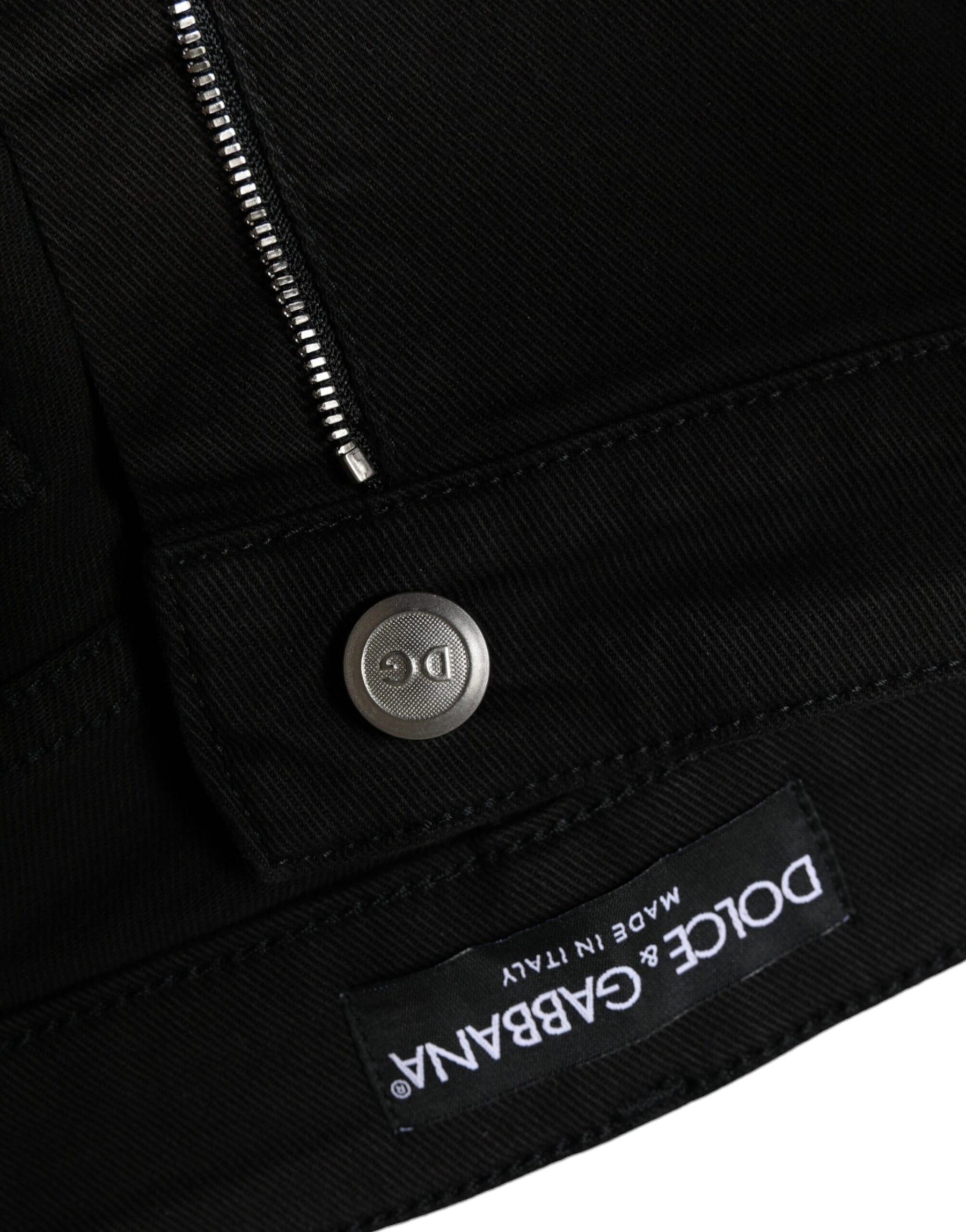 Dolce & Gabbana Black Cotton Stretch Skinny Denim Jeans | Regal Royce