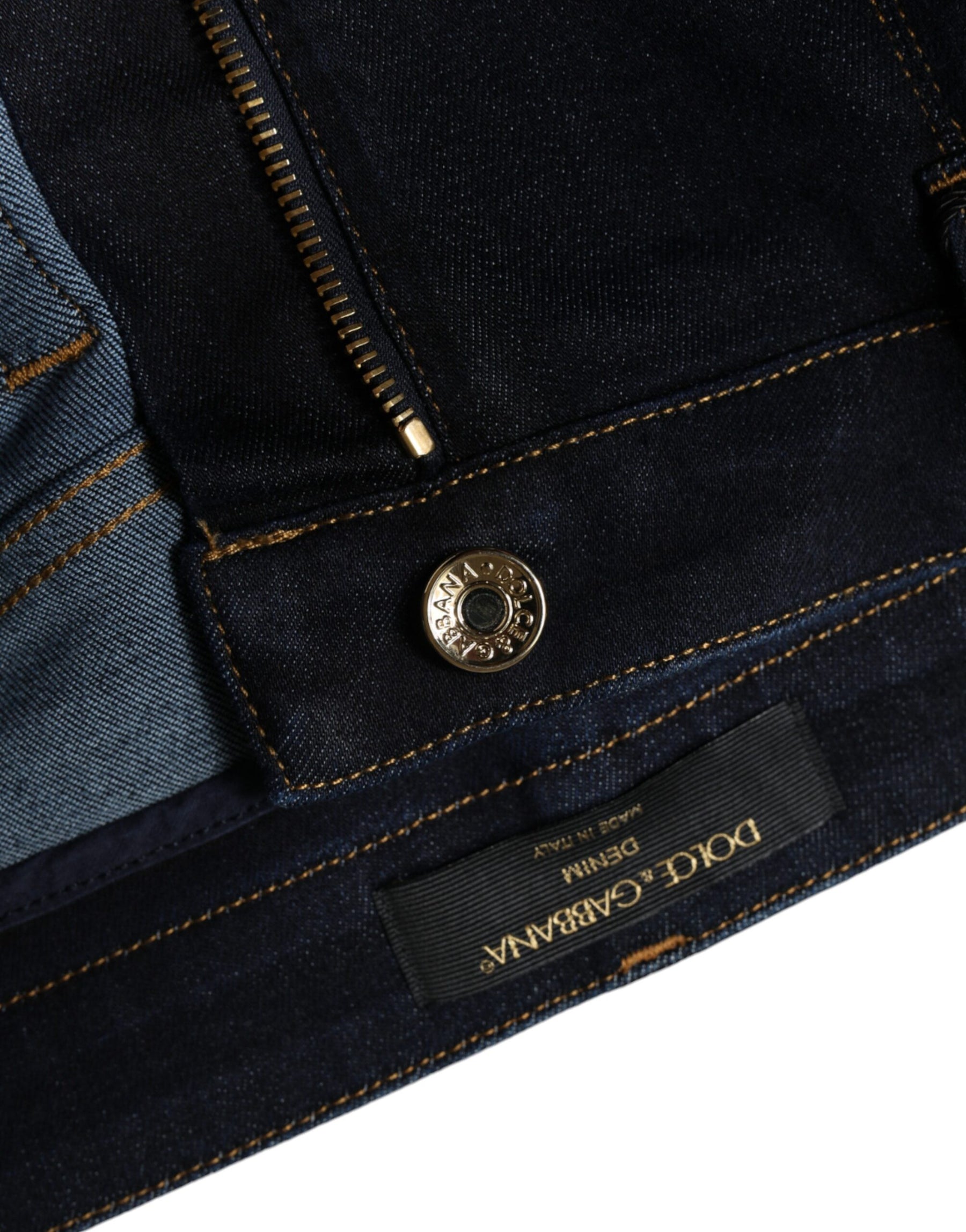 Dolce & Gabbana Black Cotton Blend Skinny Denim Jeans | Regal Royce