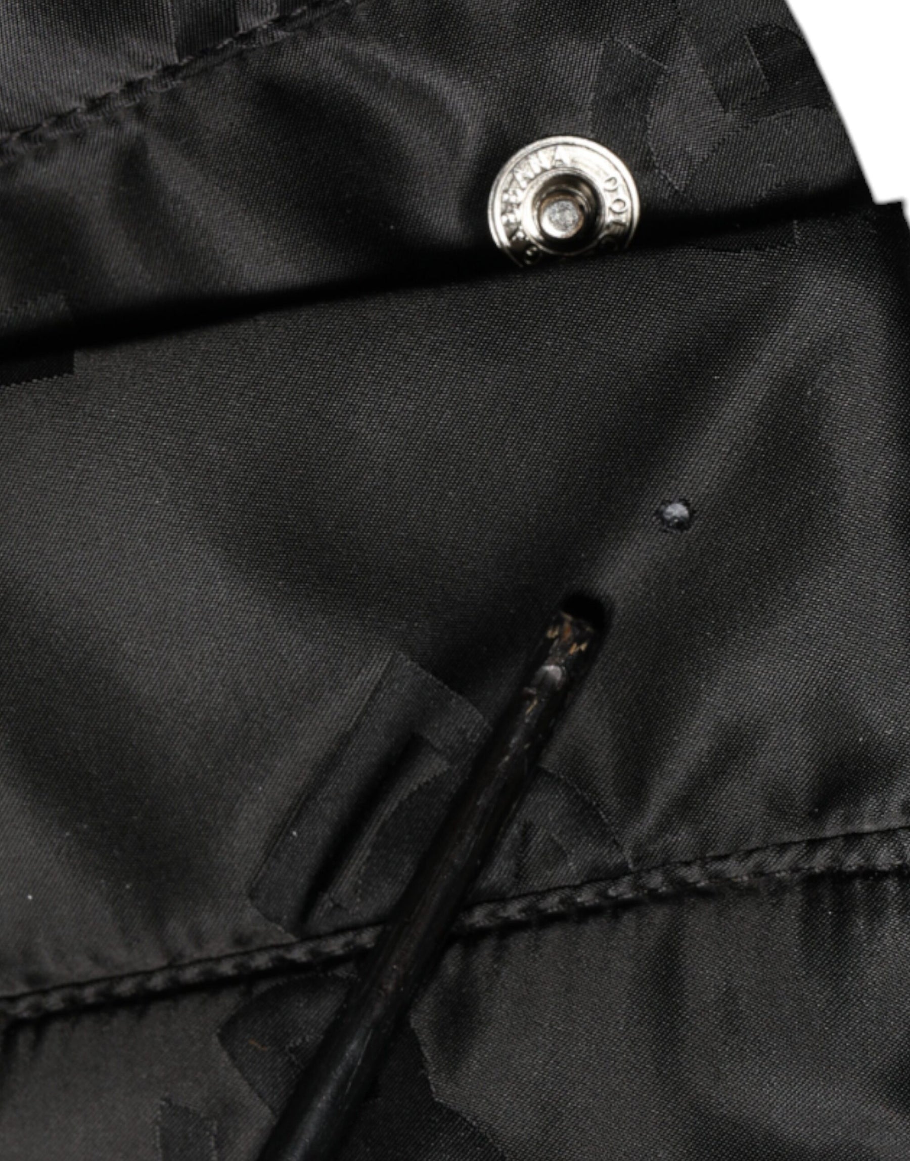 Dolce & Gabbana Black Quilted High Waist Women Wide Leg Pants | Regal Royce