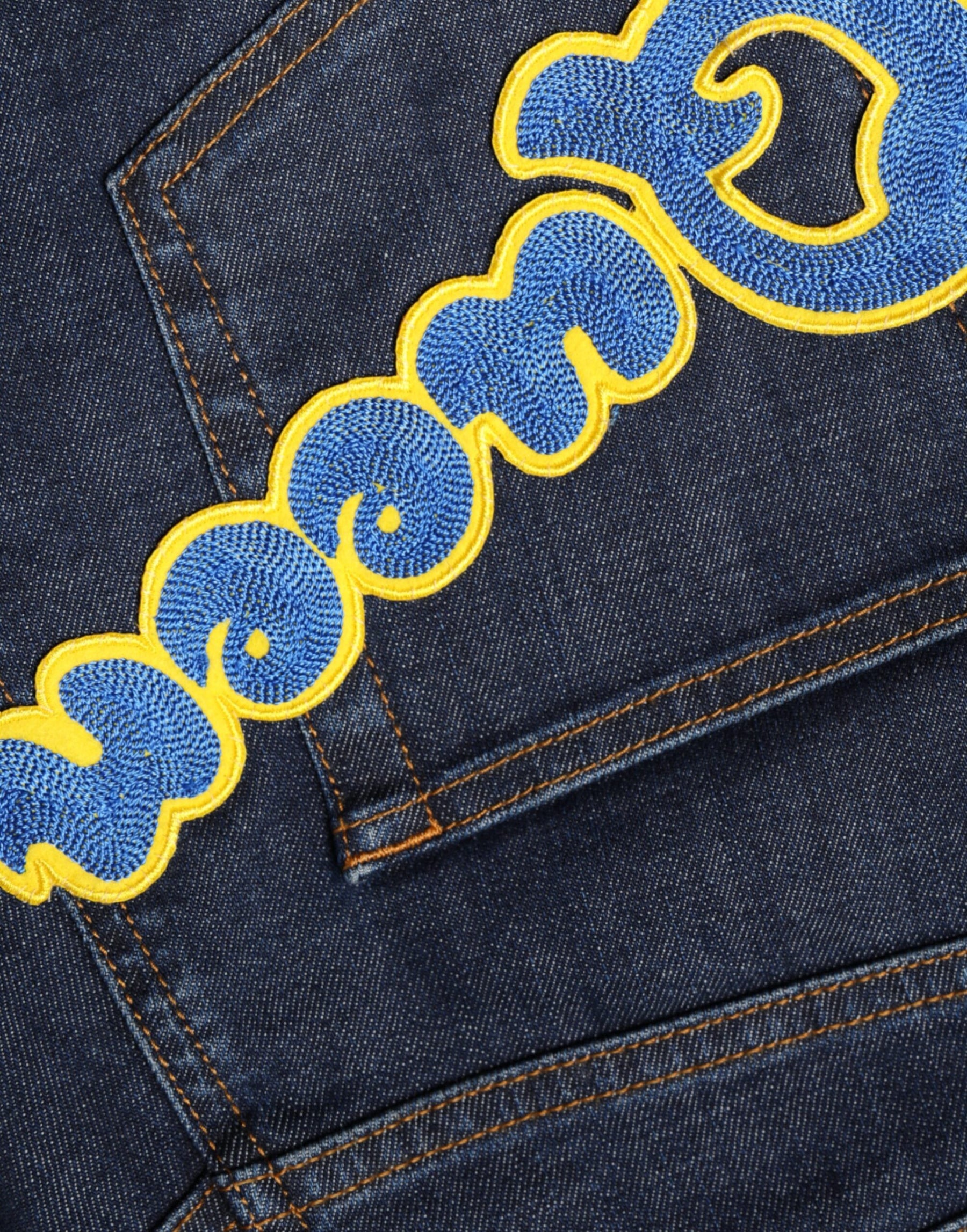 Dolce & Gabbana Dark Blue QUEEN Cotton Skinny Denim Jeans | Regal Royce