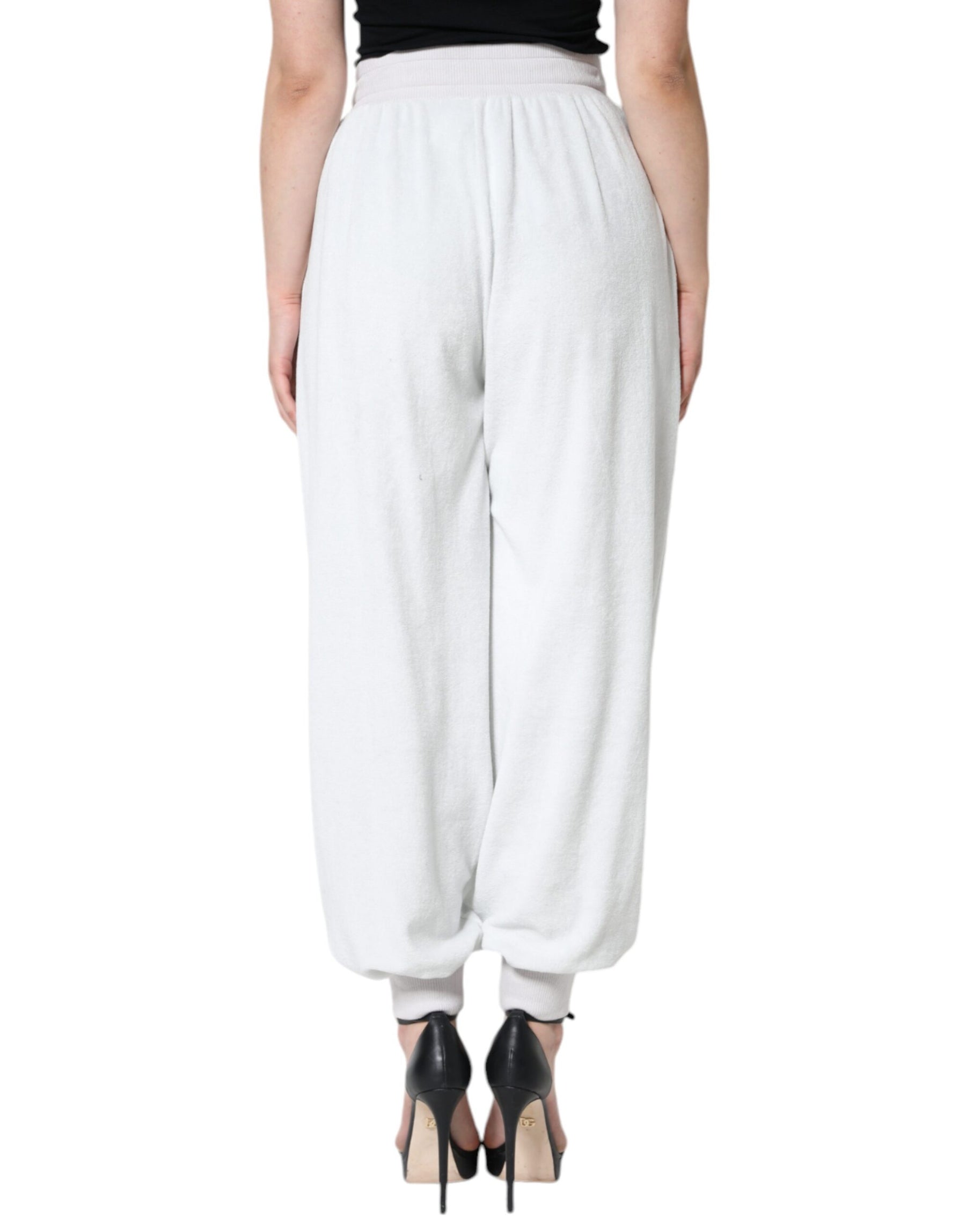Dolce & Gabbana White Nylon Jogger Sweatpants Pants | Regal Royce
