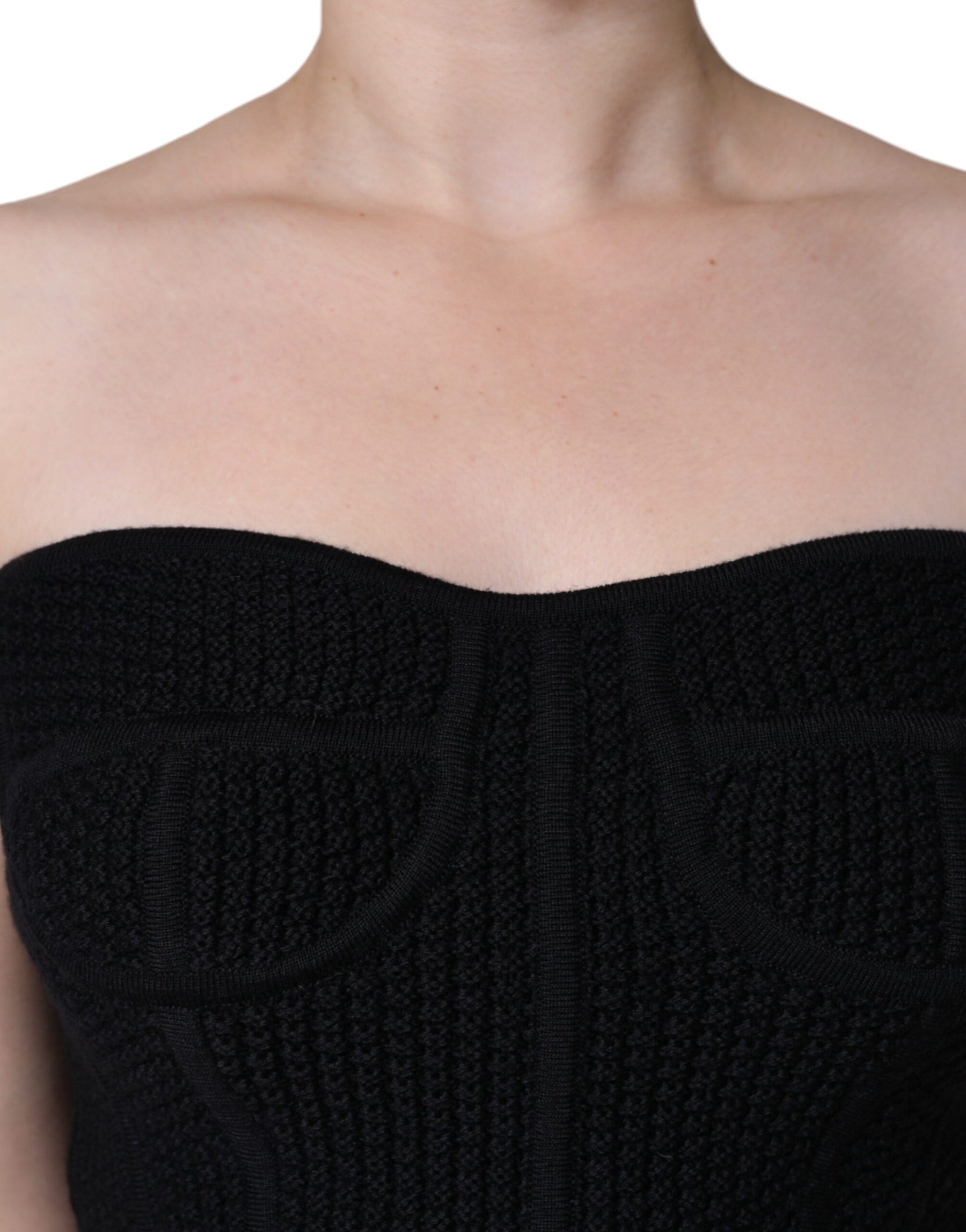 Dolce & Gabbana Black Bustier Sleeveless Corset Blouse Top | Regal Royce