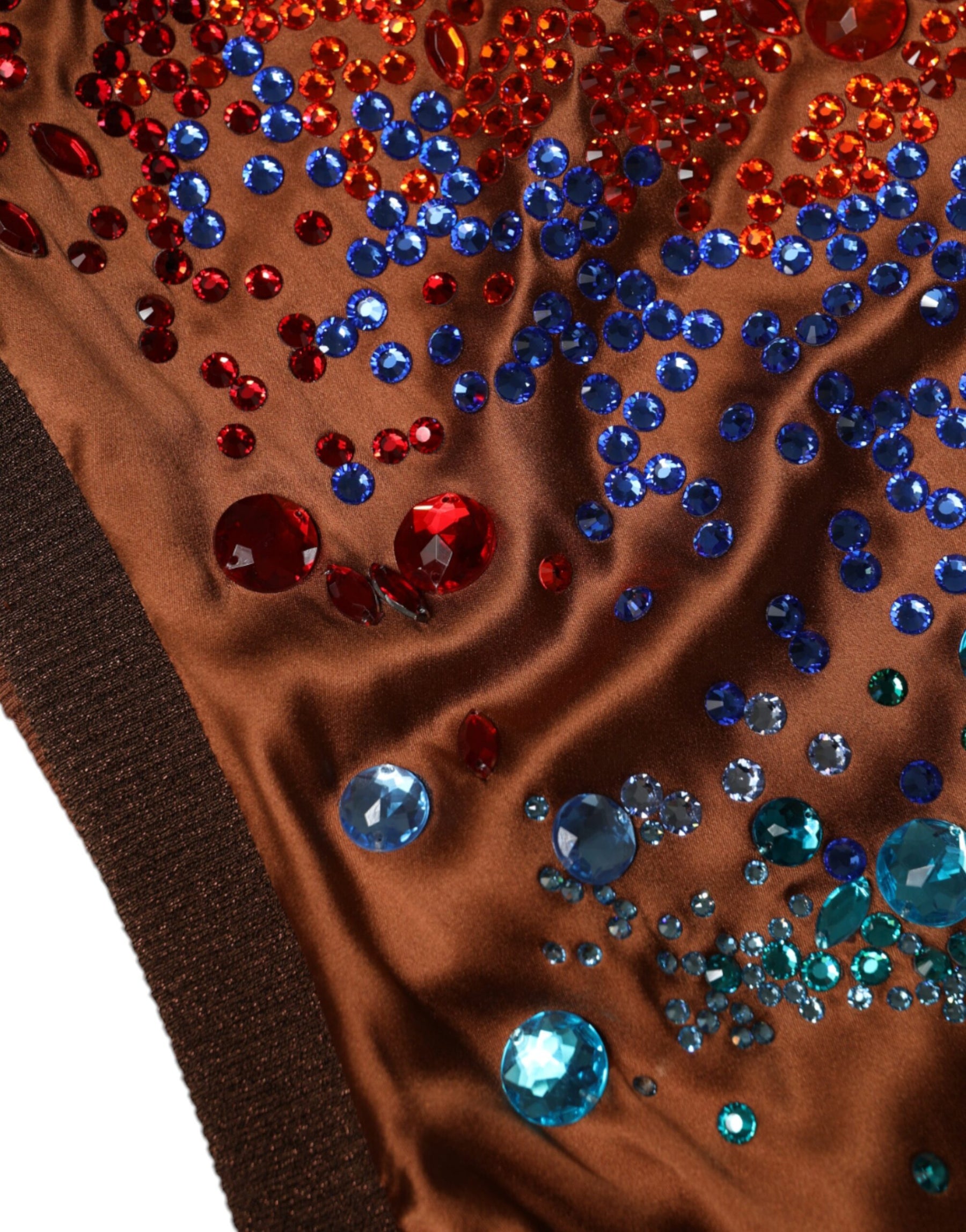 Dolce & Gabbana Brown Crystal Embellished Sleeveless Tank Top | Regal Royce