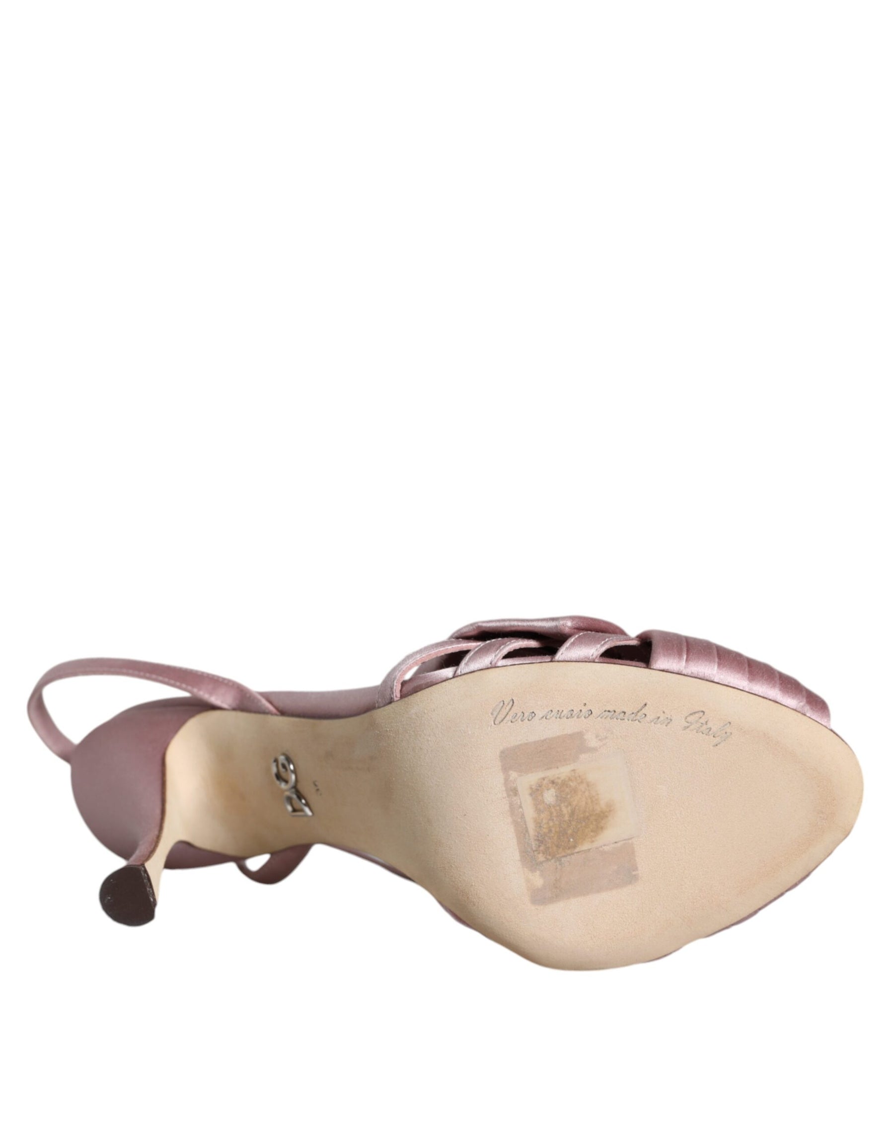 Dolce & Gabbana Pink Keira Crystal Heels Sandals Shoes | Regal Royce