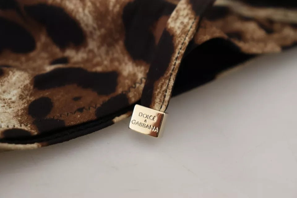 Dolce & Gabbana Brown Leopard Print Swimsuit Swimwear Bikini Bottom | Regal Royce
