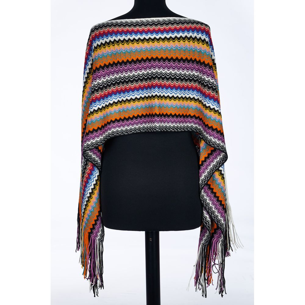 Missoni Multicolor Wool Women Poncho | Regal Royce