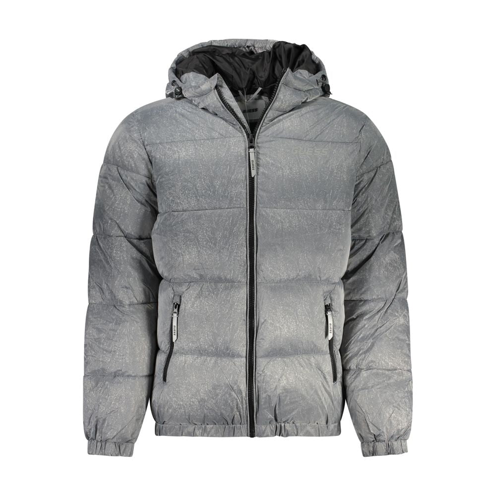 Guess Jeans Gray Polyamide Jacket | Regal Royce