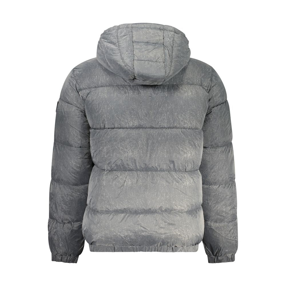 Guess Jeans Gray Polyamide Jacket | Regal Royce