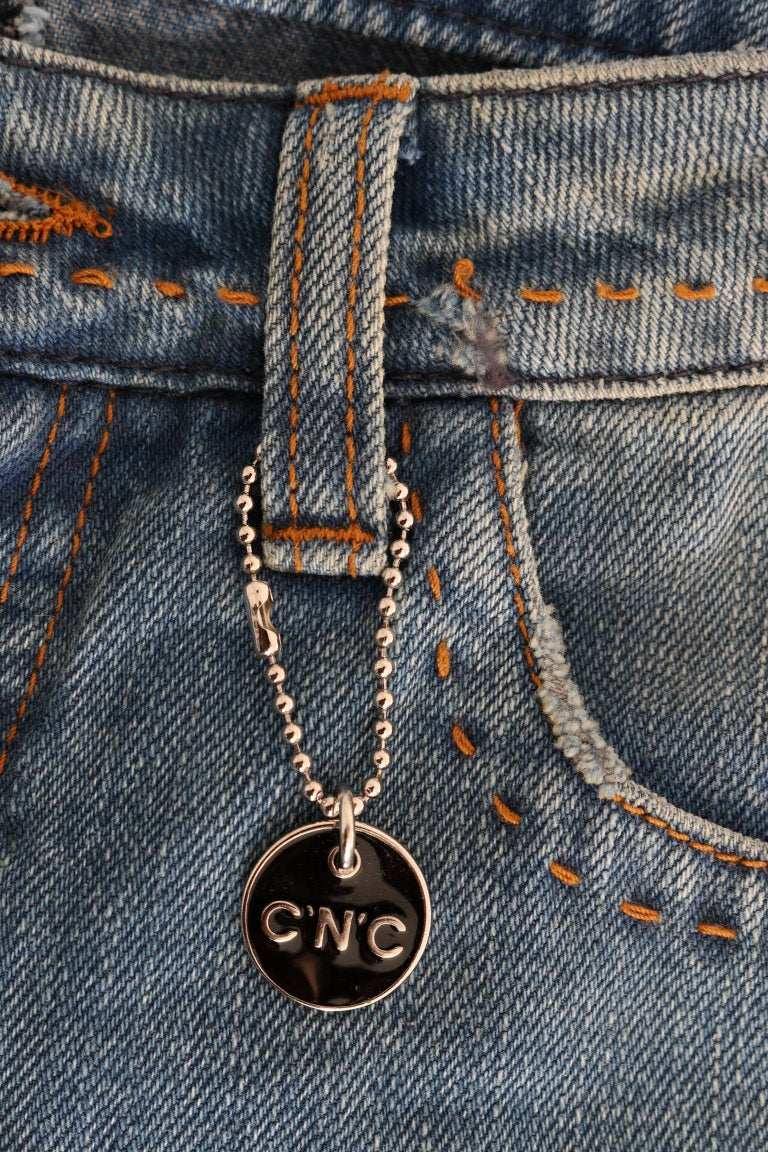 Costume National Blue Wash Cotton Classic Jeans | Regal Royce