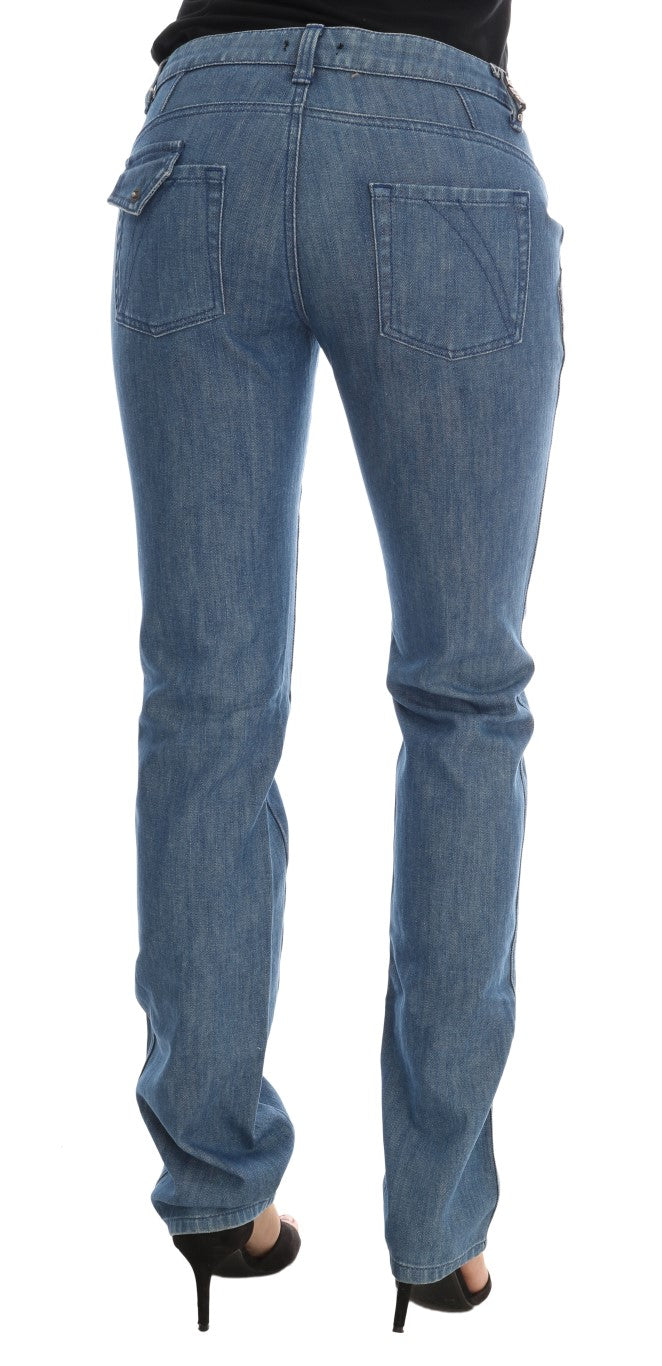 Costume National Blue Wash Cotton Slim Denim Jeans | Regal Royce