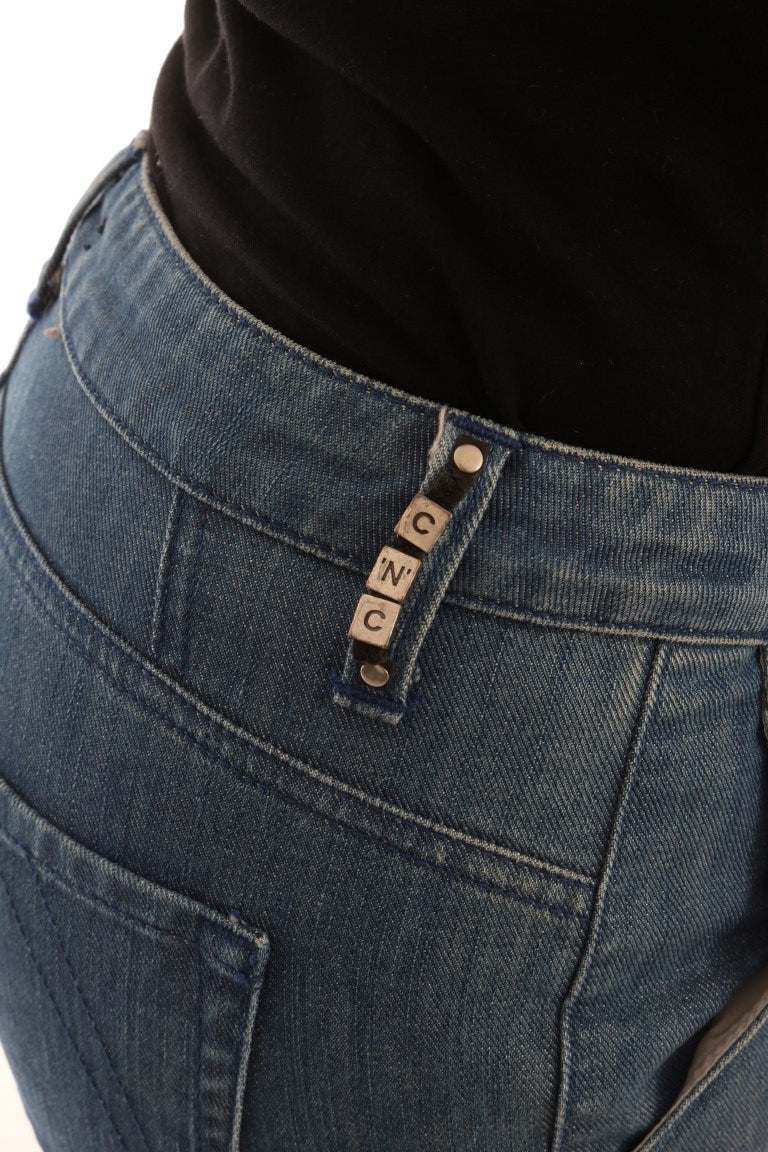 Costume National Blue Wash Cotton Slim Denim Jeans | Regal Royce