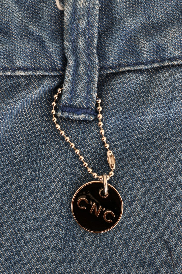 Costume National Blue Wash Cotton Slim Denim Jeans | Regal Royce