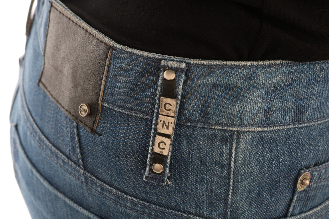 Costume National Blue Wash Cotton Boyfriend Fit Jeans | Regal Royce