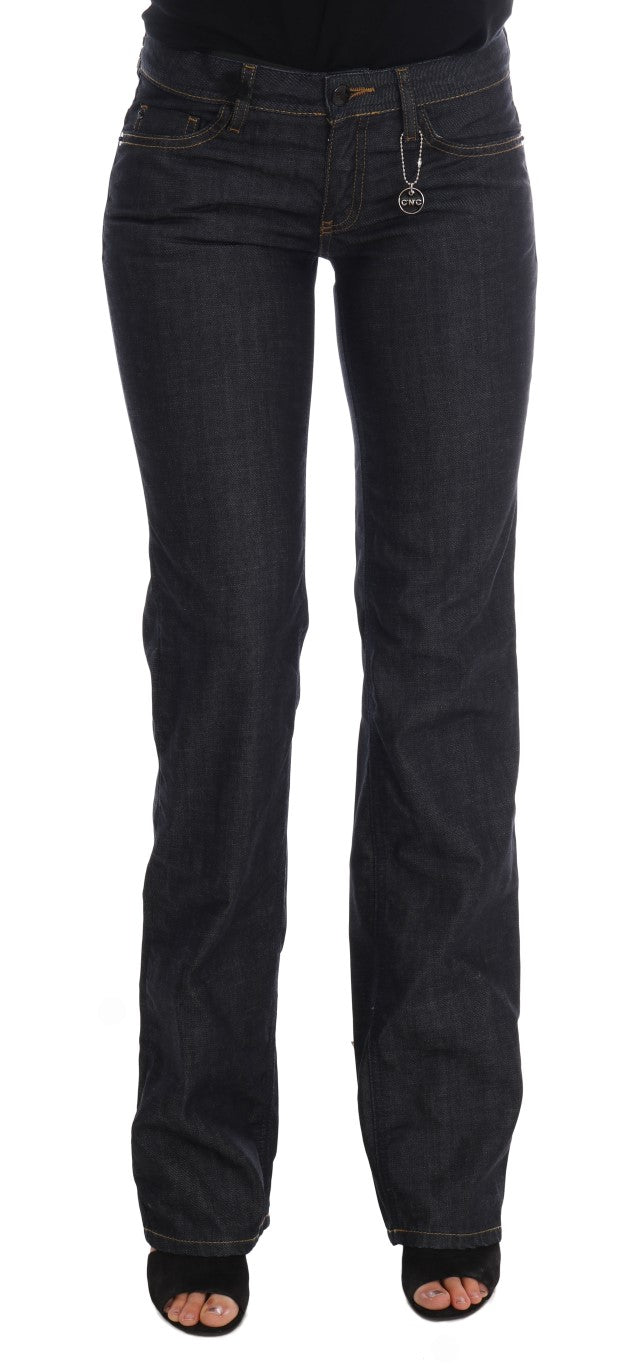 Costume National Dark Blue Cotton Classic Fit Jeans | Regal Royce