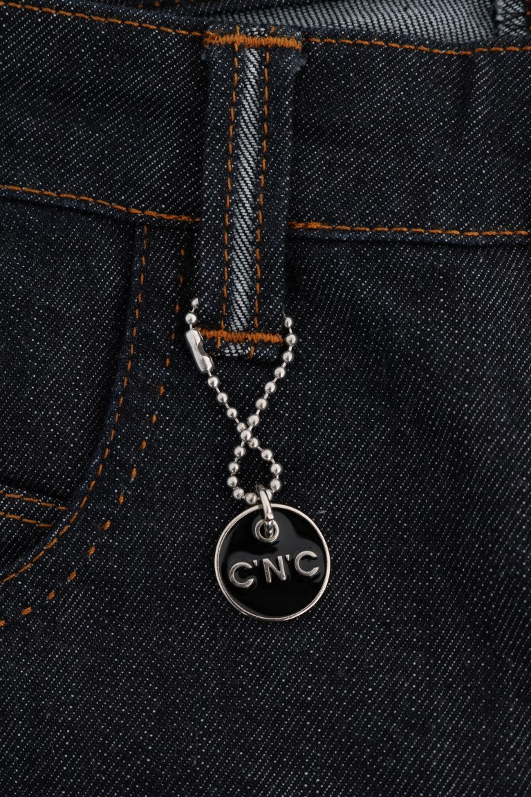 Costume National Blue Cotton Stretch Slim Fit Jeans | Regal Royce