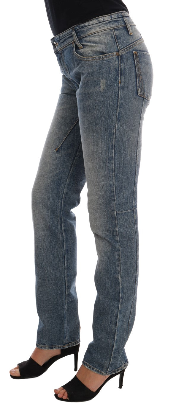 Costume National Blue Cotton Stretch Denim Jeans | Regal Royce