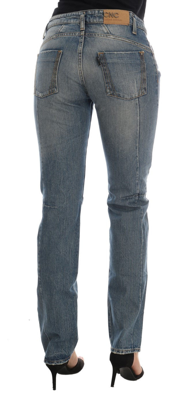 Costume National Blue Cotton Stretch Denim Jeans | Regal Royce