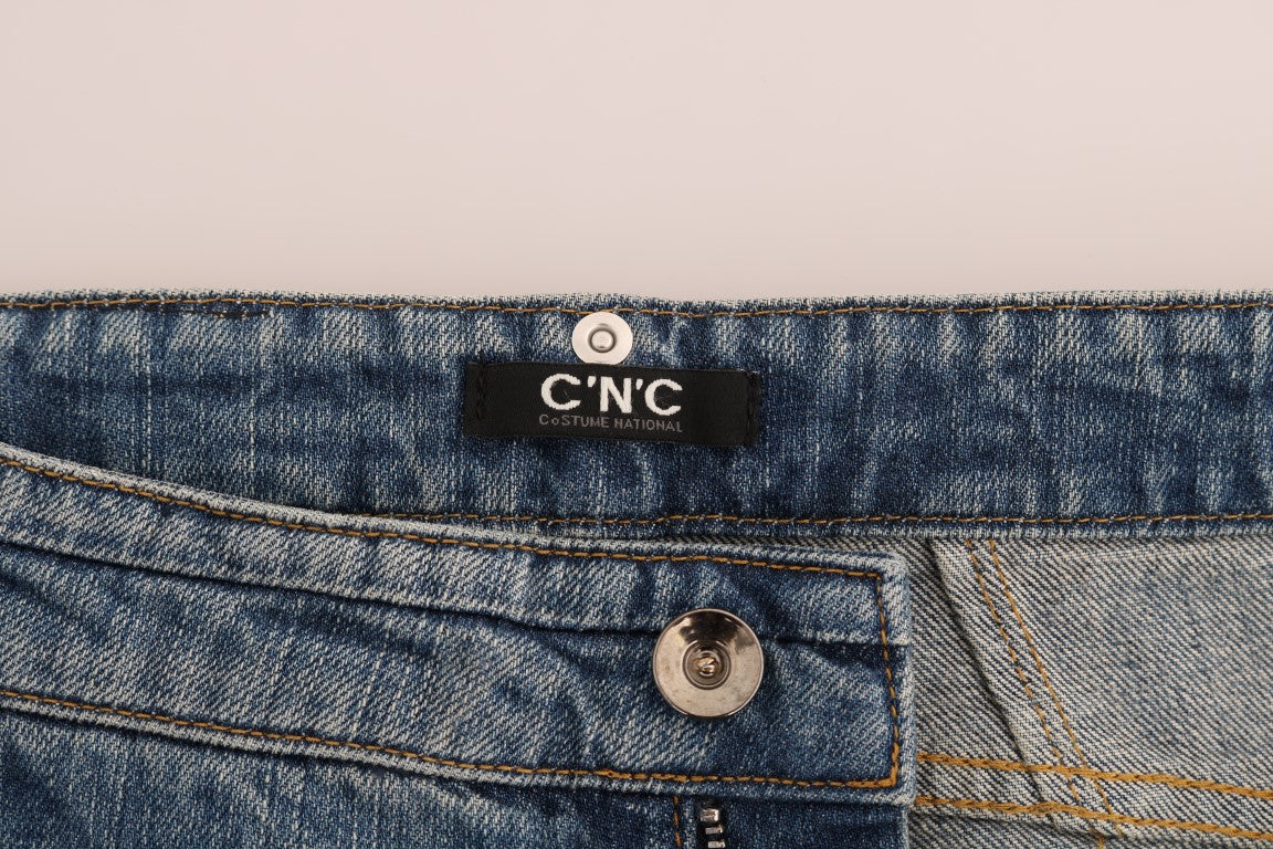 Costume National Blue Cotton Stretch Denim Jeans | Regal Royce