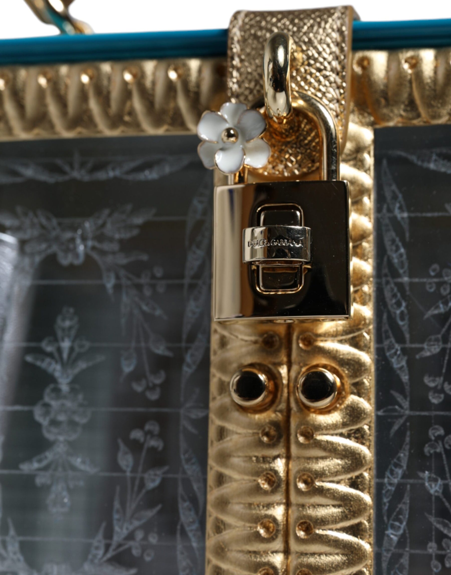 Dolce & Gabbana Multicolor Wood Leather Clutch Shoulder Bag | Regal Royce