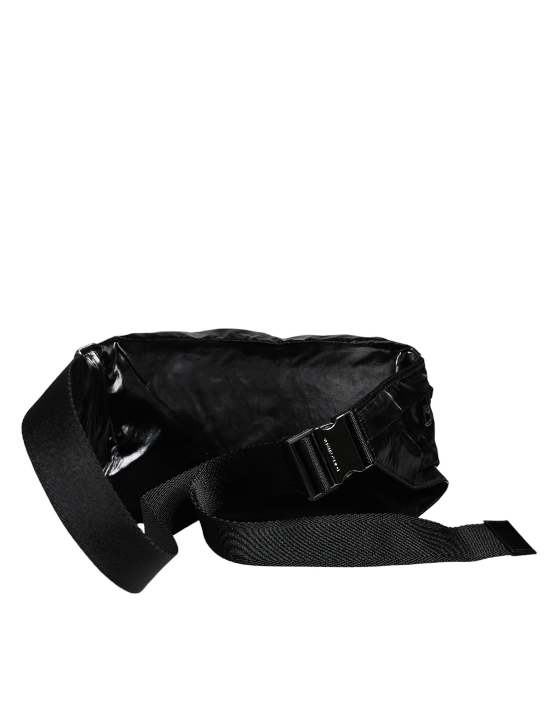 Dolce & Gabbana Black Nylon Fabric Belt Waist Fanny Pack Bag | Regal Royce