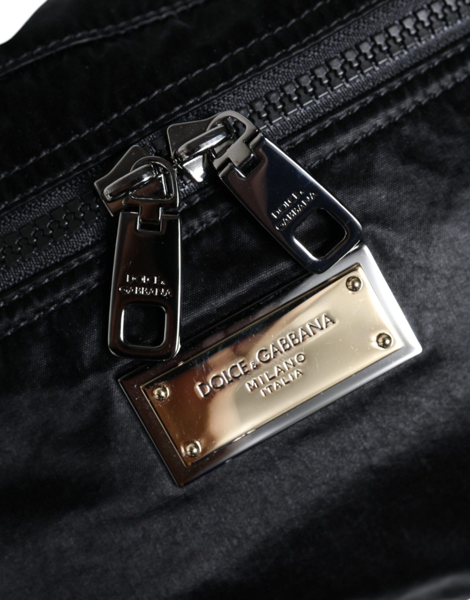 Dolce & Gabbana Black Nylon Fabric Belt Waist Fanny Pack Bag | Regal Royce