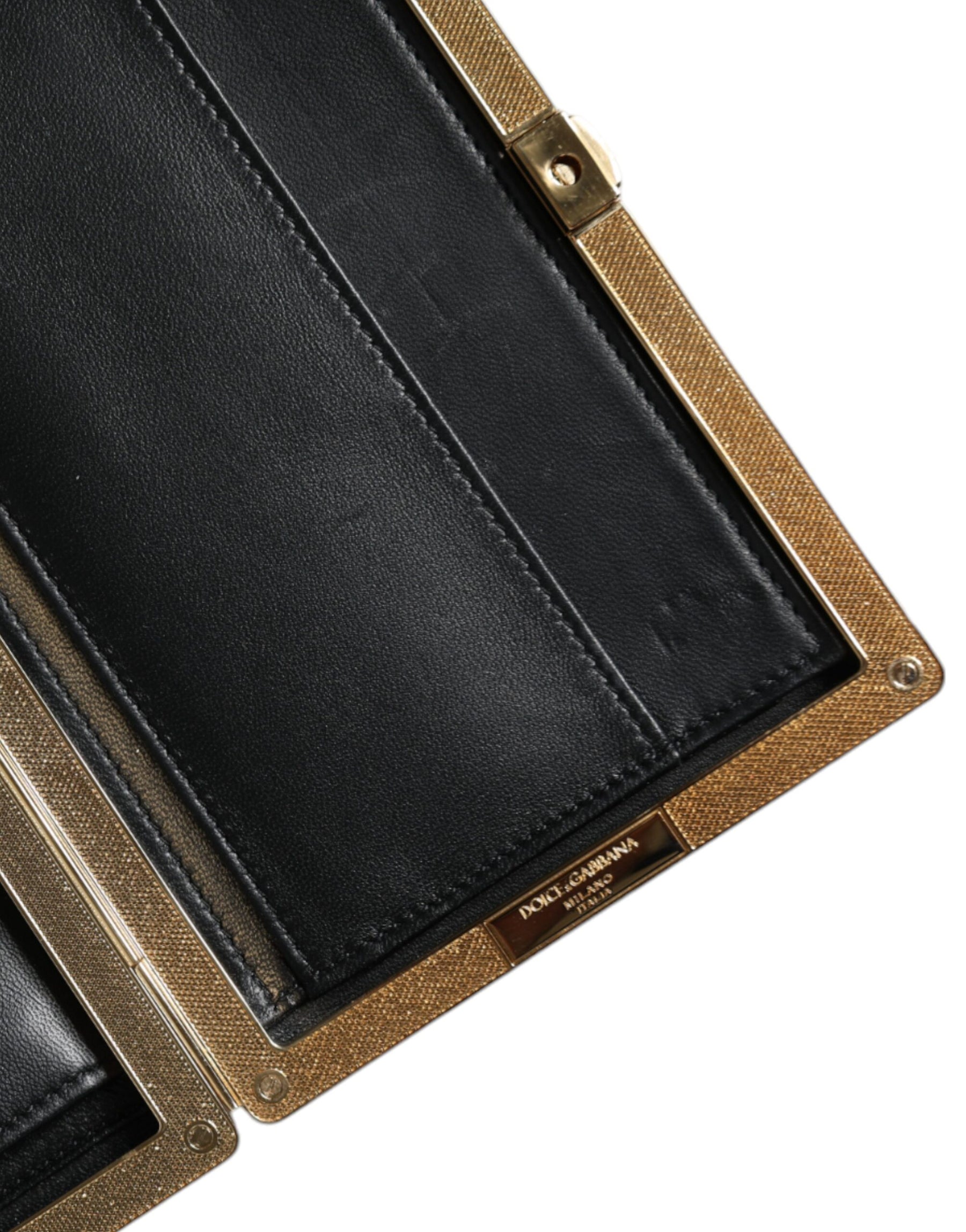 Dolce & Gabbana Bordeaux Velvet Gold Frame Clutch Evening Bag | Regal Royce