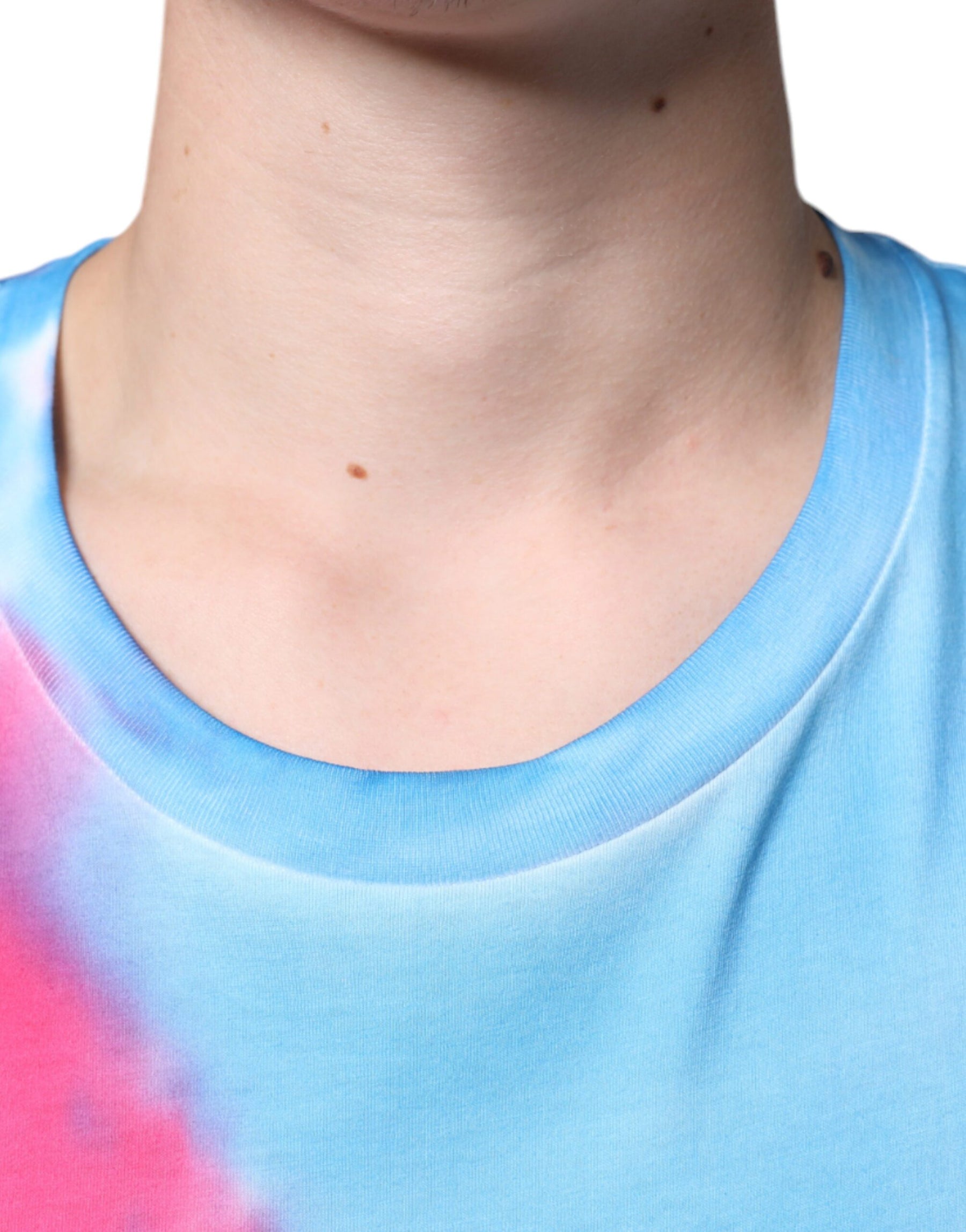 Dolce & Gabbana Multicolor Tie Dye Cotton Sleeveless T-shirt | Regal Royce