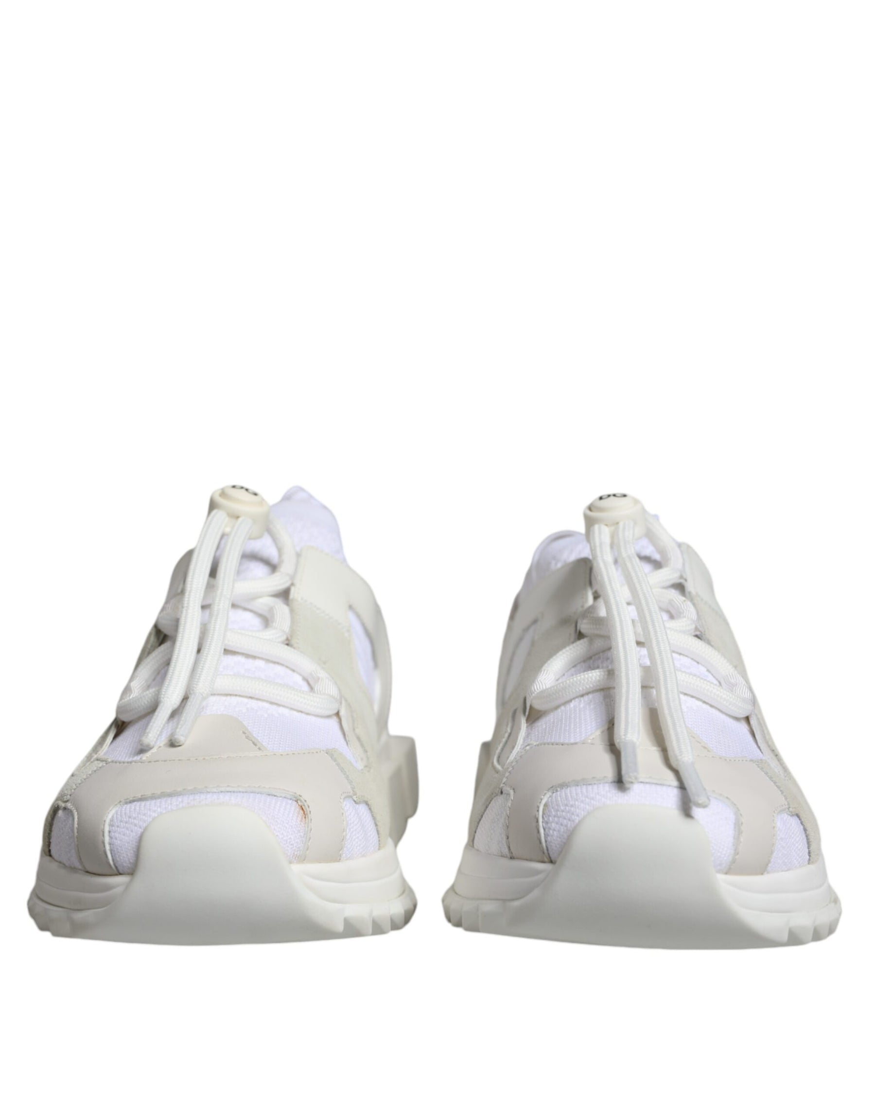 Dolce & Gabbana White Mesh Sorrento Trekking Sneakers Shoes | Regal Royce