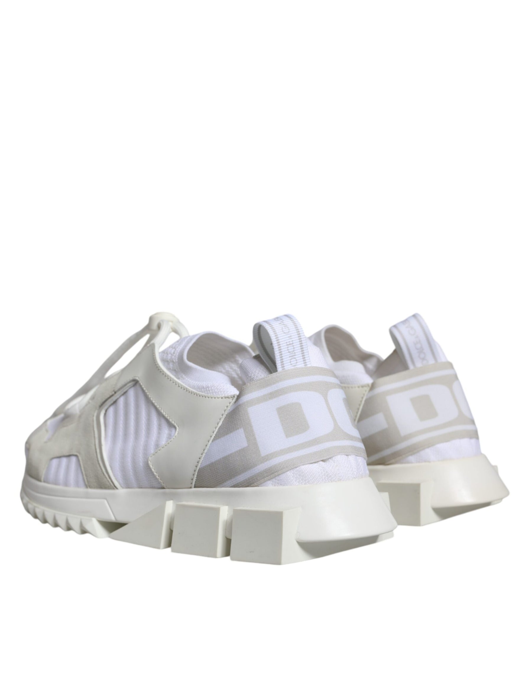 Dolce & Gabbana White Mesh Sorrento Trekking Sneakers Shoes | Regal Royce
