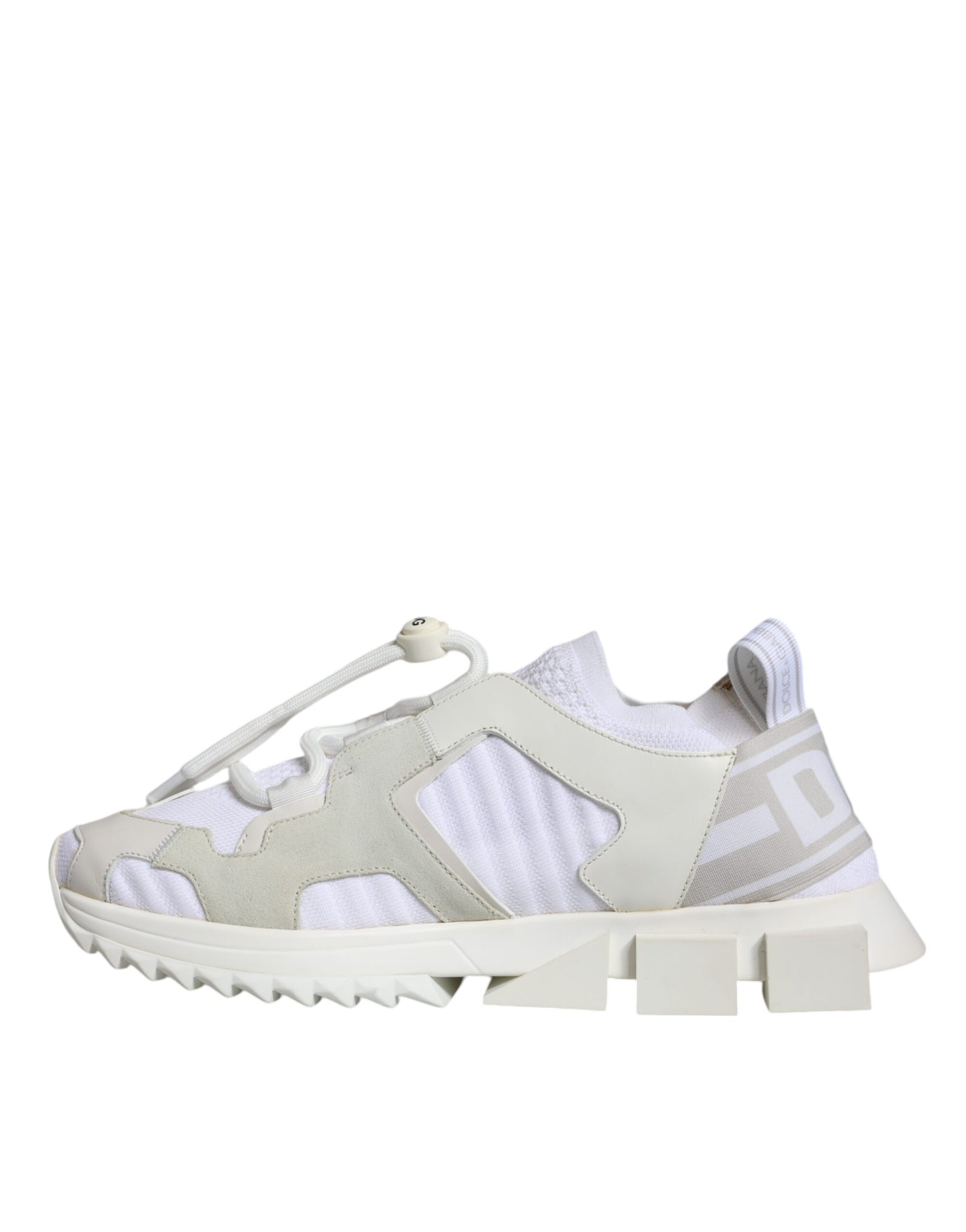 Dolce & Gabbana White Mesh Sorrento Trekking Sneakers Shoes | Regal Royce