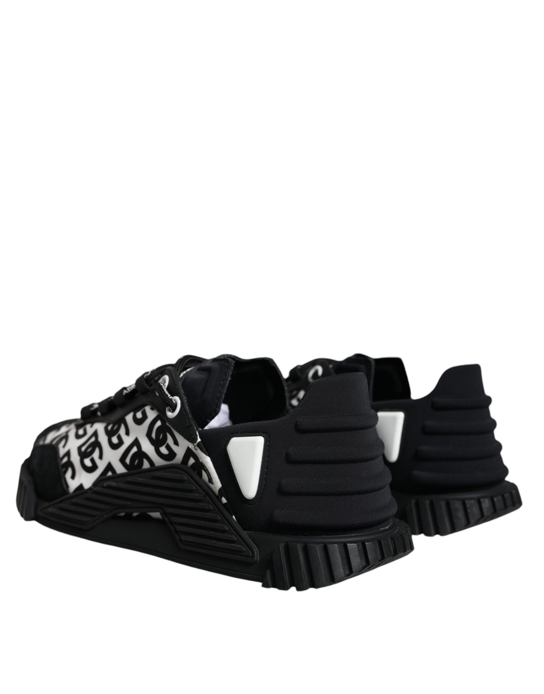 Dolce & Gabbana Black Logo Lace Up Low Top NS1 Sneakers Shoes | Regal Royce
