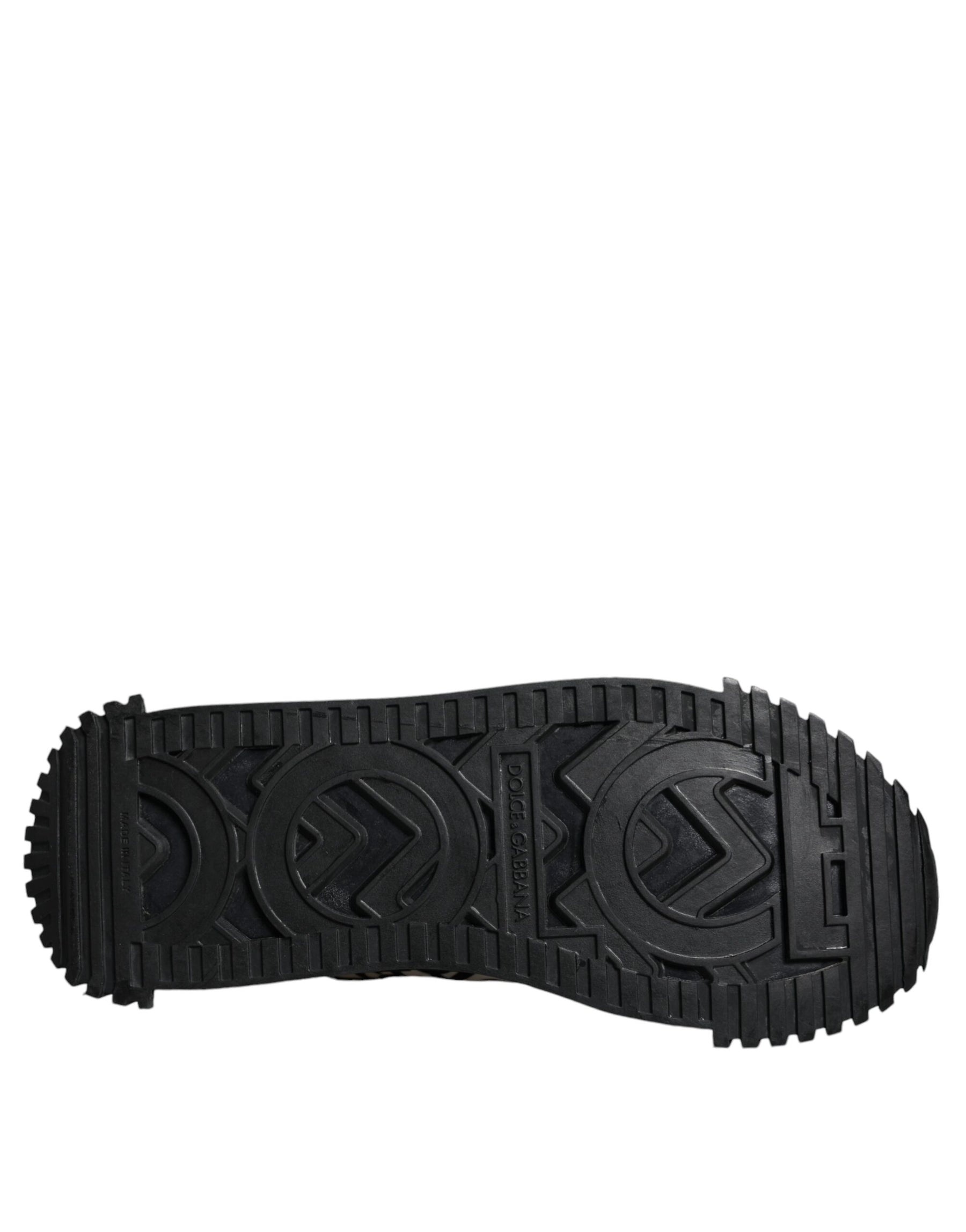 Dolce & Gabbana Black Logo Lace Up Low Top NS1 Sneakers Shoes | Regal Royce