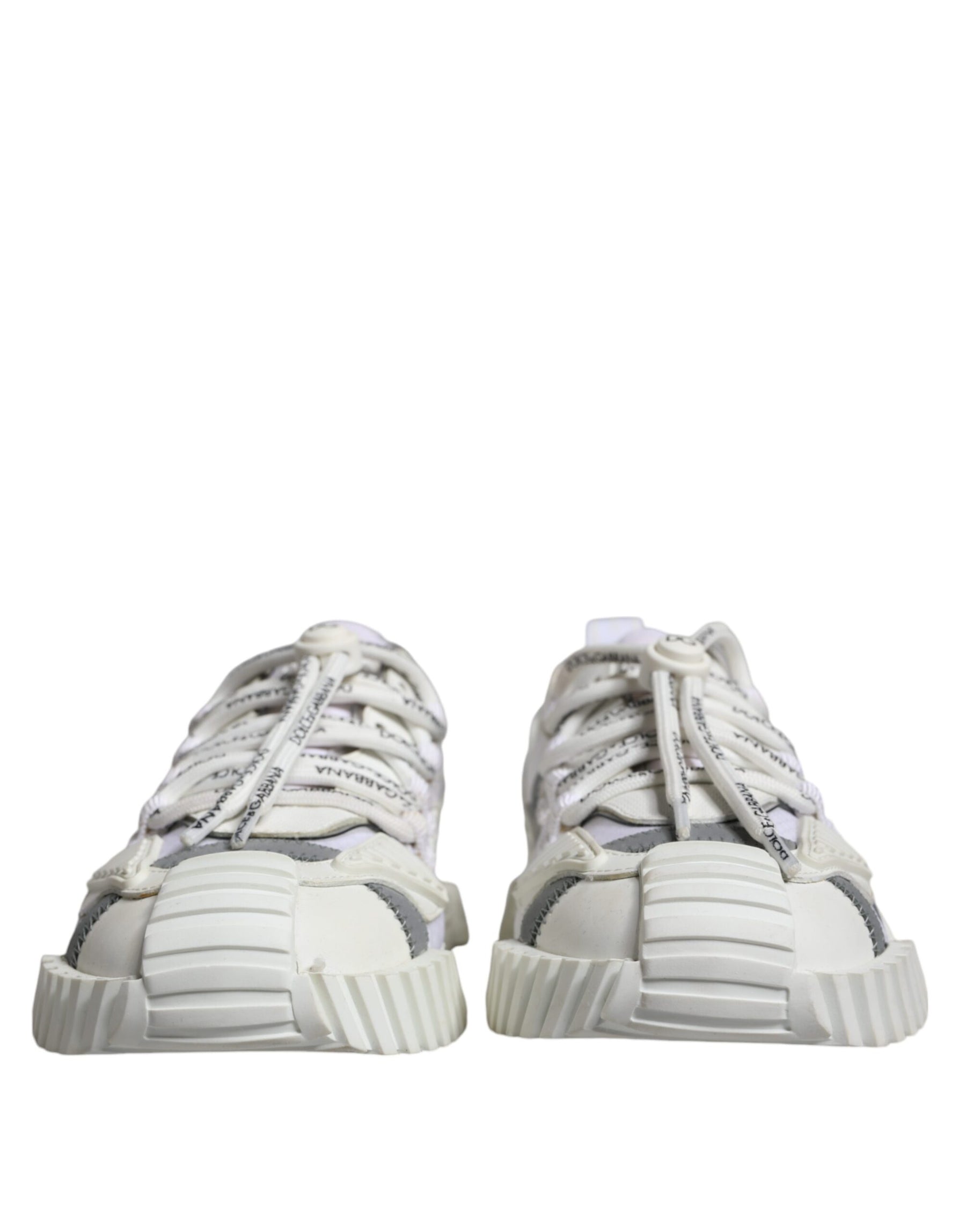 Dolce & Gabbana White Lace Up Low Top NS1 Sneakers Shoes | Regal Royce