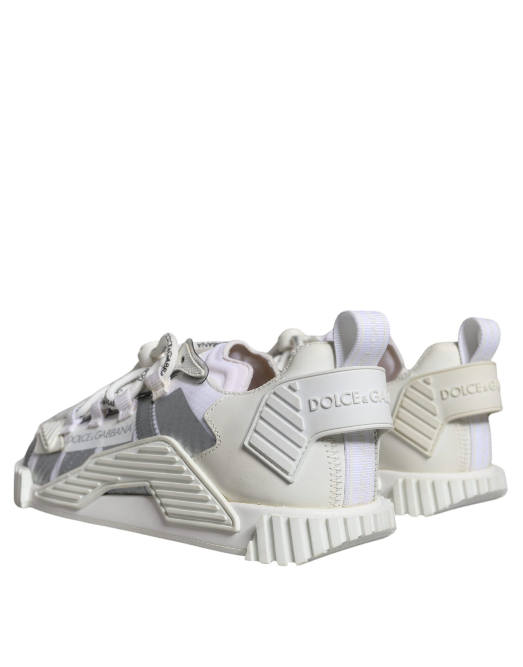 Dolce & Gabbana White Lace Up Low Top NS1 Sneakers Shoes | Regal Royce