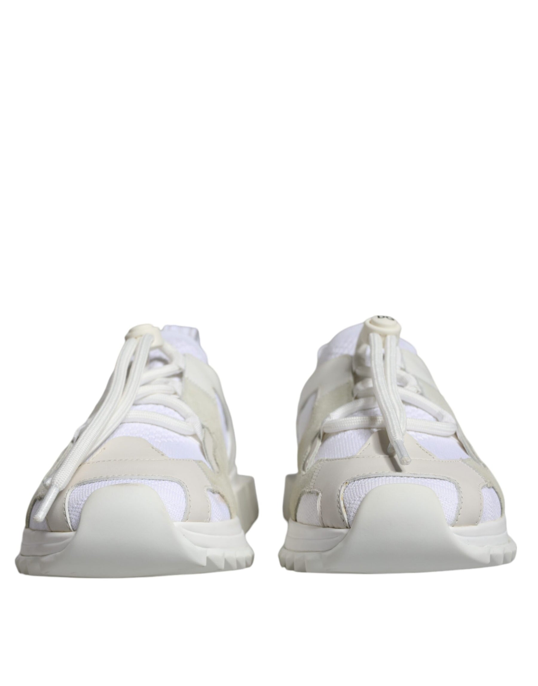 Dolce & Gabbana White Mesh Sorrento Trekking Sneakers Shoes | Regal Royce