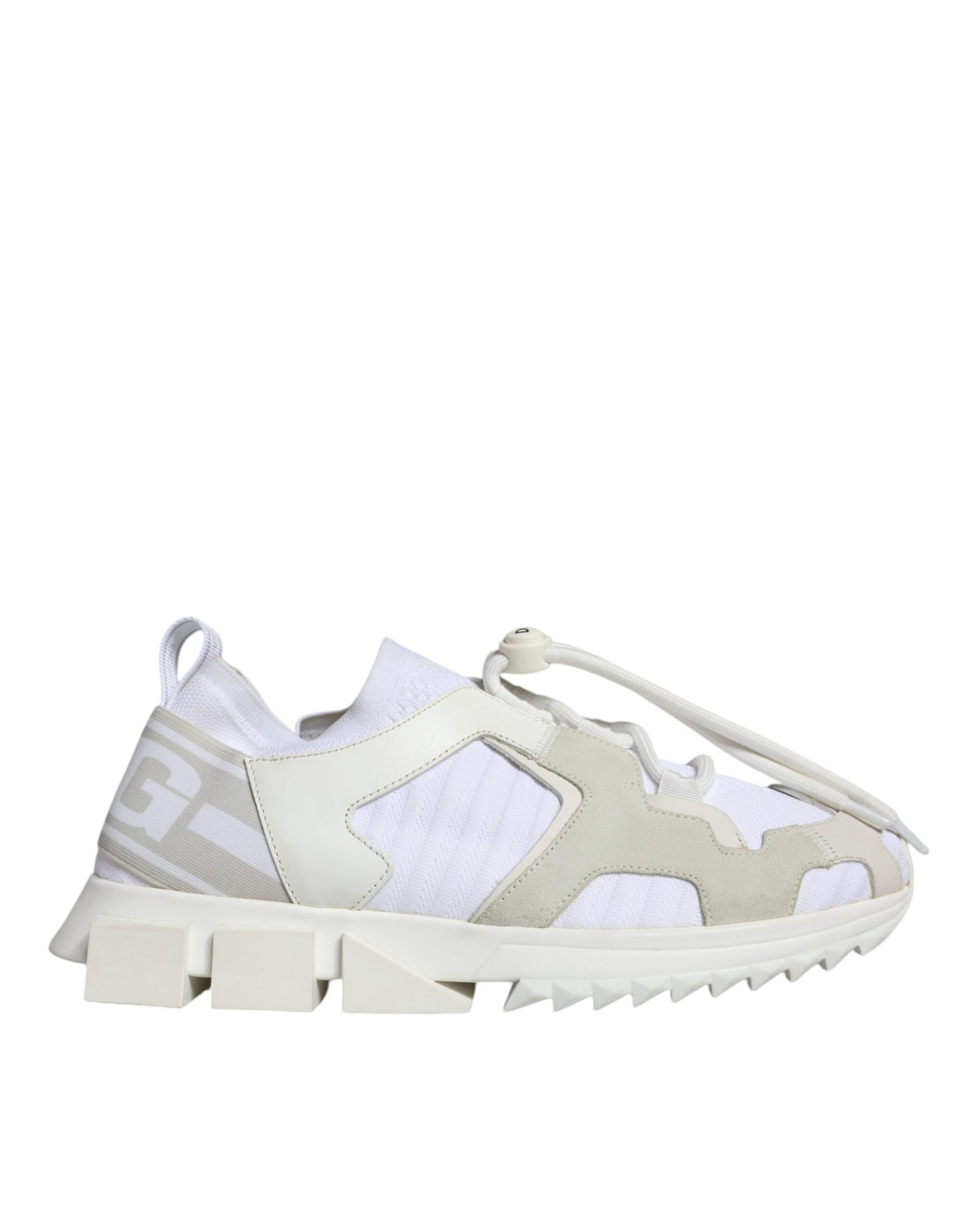 Dolce & Gabbana White Mesh Sorrento Trekking Sneakers Shoes | Regal Royce