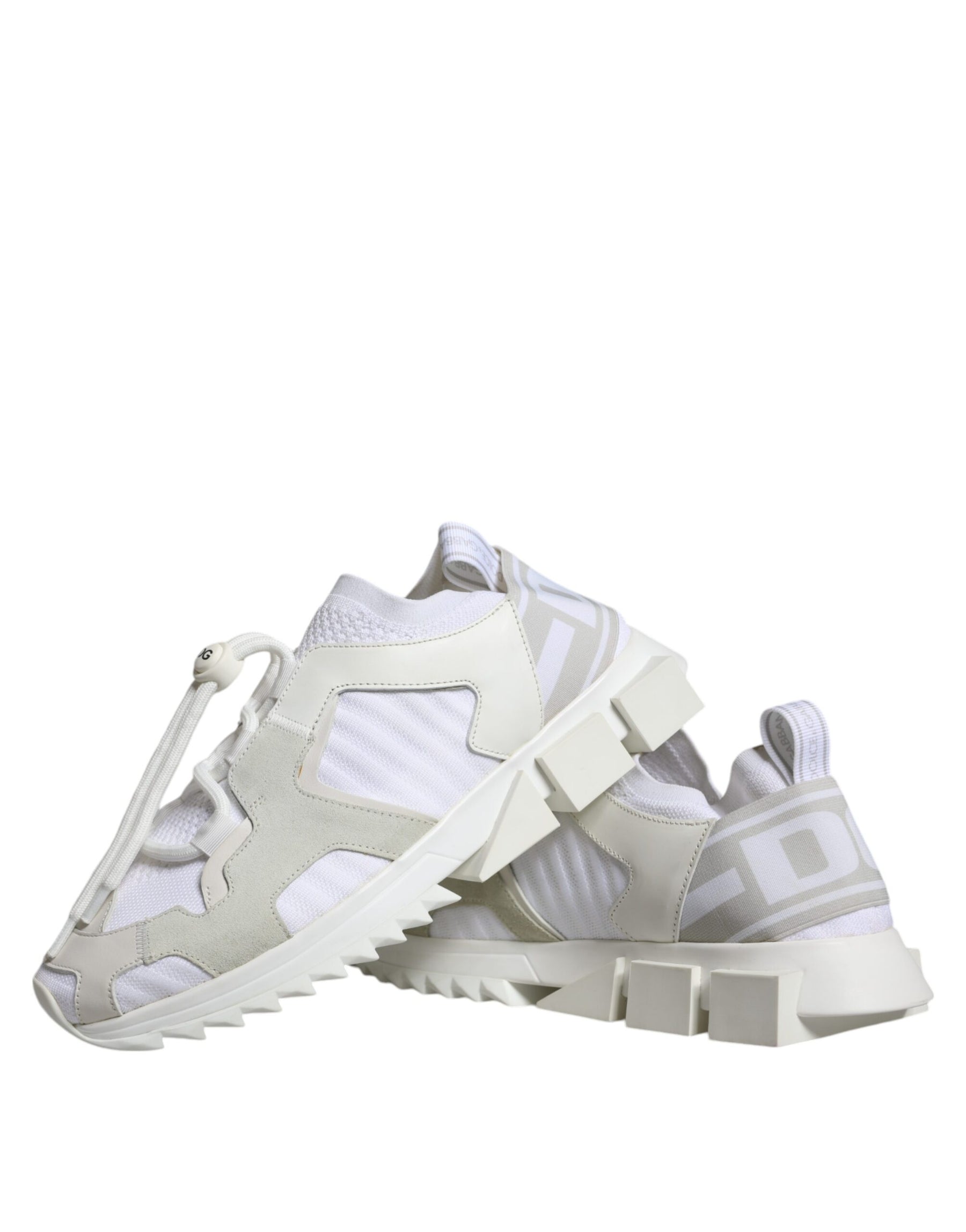 Dolce & Gabbana White Mesh Sorrento Trekking Sneakers Shoes | Regal Royce