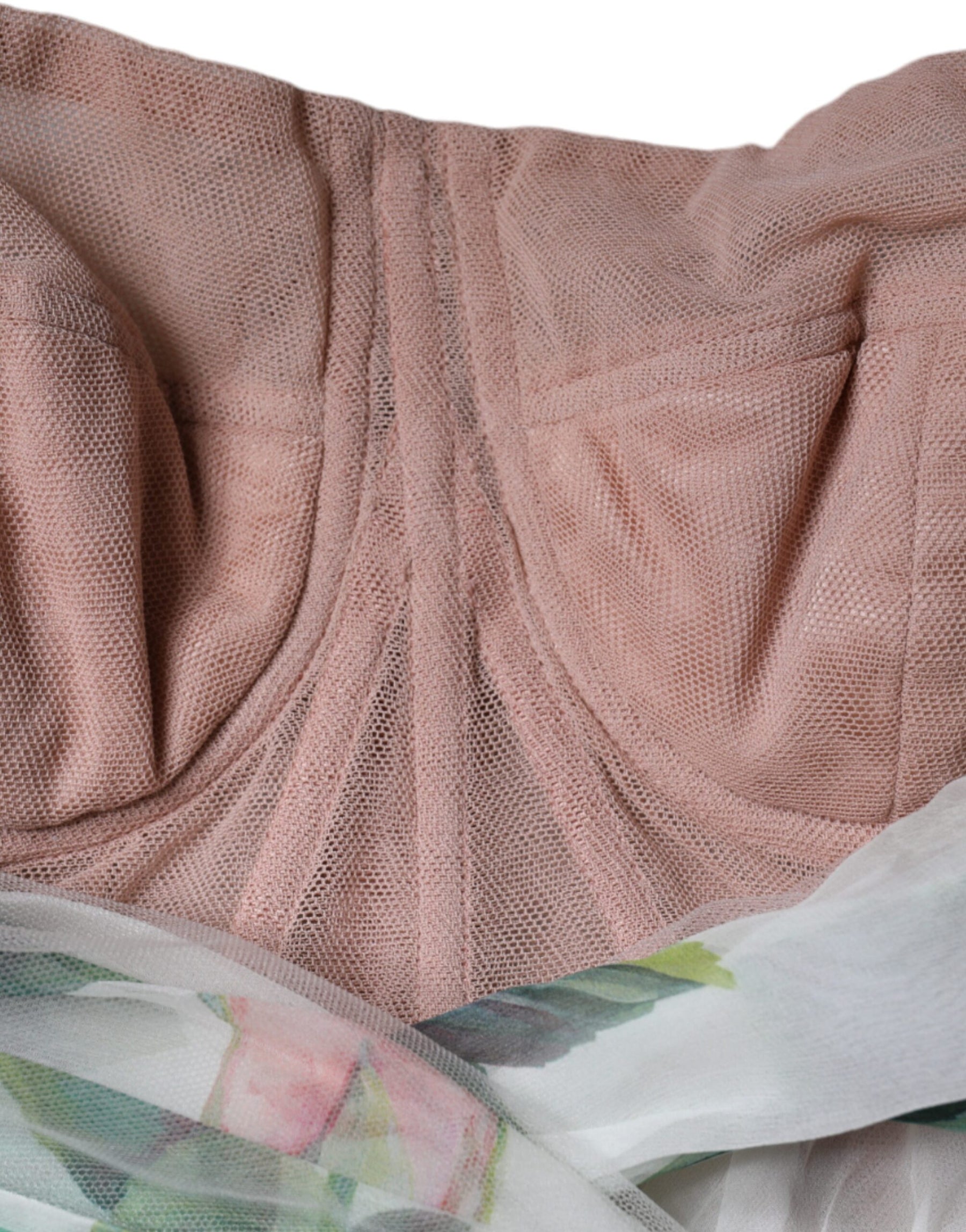 Dolce & Gabbana White Silk Floral Print A-line Midi Dress | Regal Royce